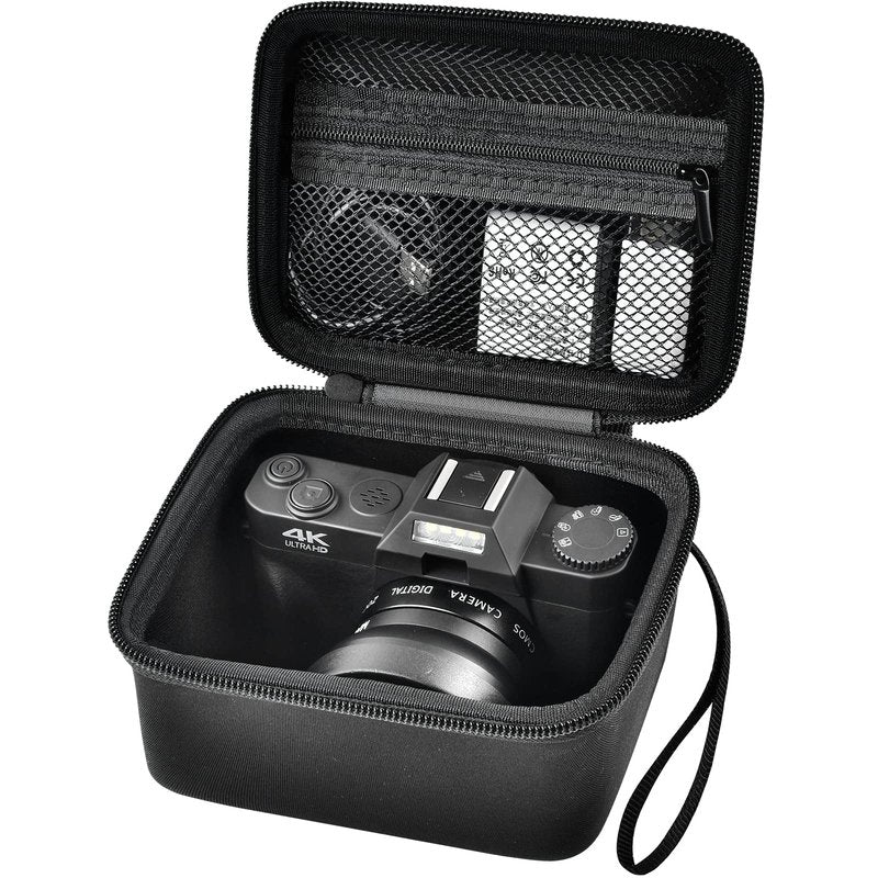 Comecase Vlogging Camera Case Compatible with for Duluvulu/for VJIANGER/for JGIPL/for TEBNGIHNM 4K Digital Cameras for Youtube. Vlog Camera Carrying Storage Interior: 5×3.8×3.2" (Box Only)
