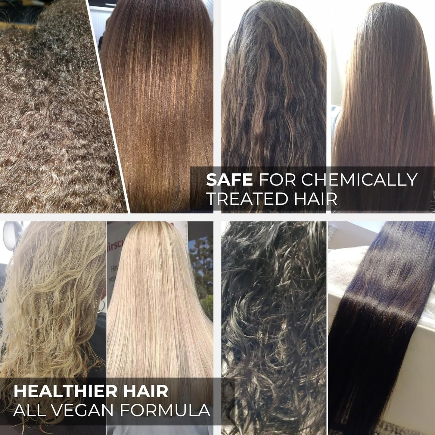 KERAZON Brazilian Keratin Treatment | At-Home Smoothing & Straightening Kit - 2oz/60ml - For All Hair Types