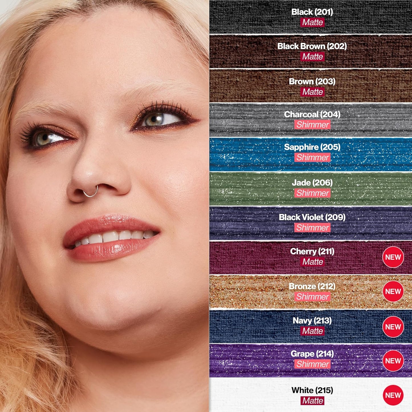 Revlon ColorStay Waterproof Eyeliner Pencil - Smudge-Proof, Long-Lasting Matte Finish | 202 Black Brown, 0.01 oz
