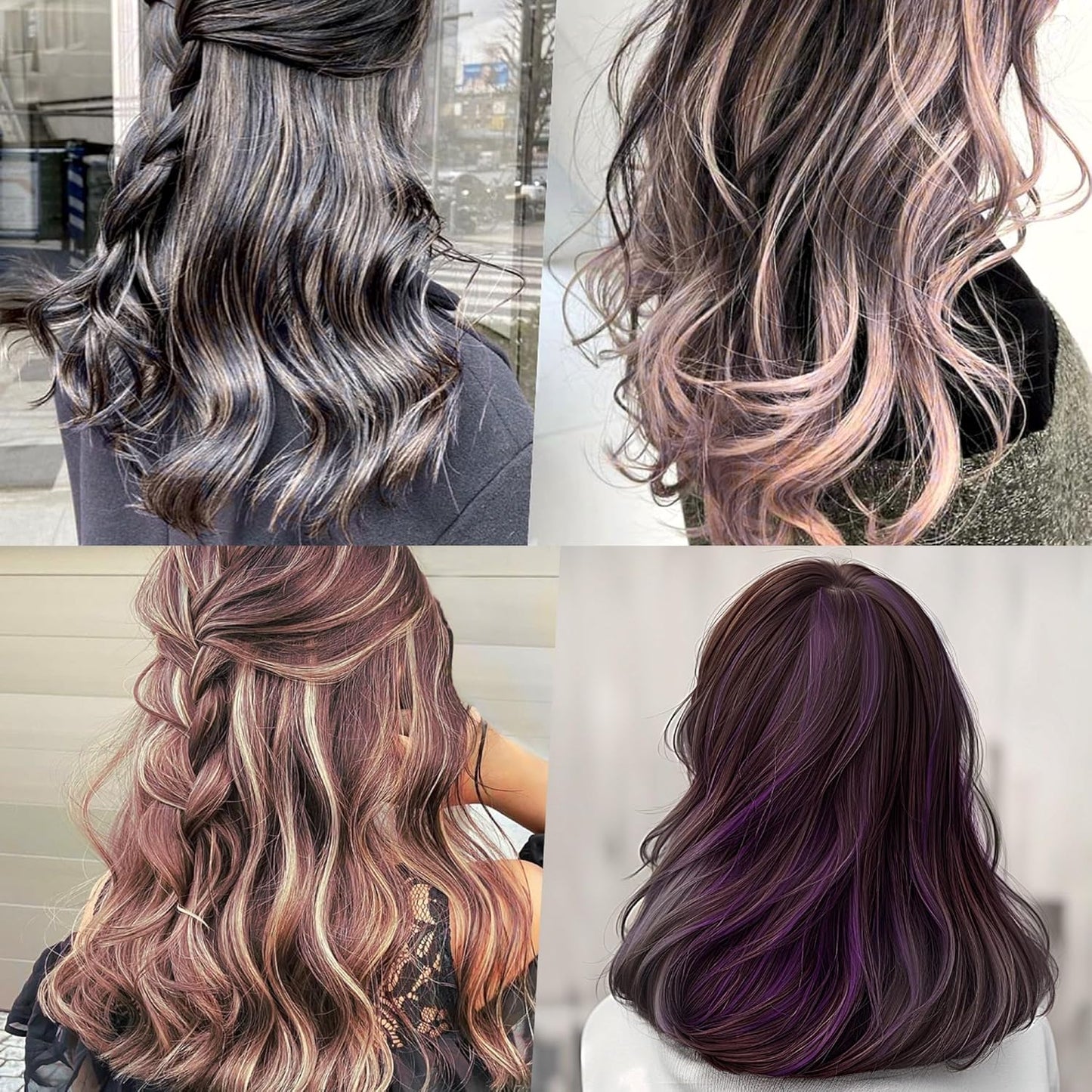 Losaria 9-Piece Hair Highlighting Kit - Reusable Silicone Cap with Holes for DIY Hair Dyeing | Perfect for Frosting Highlights