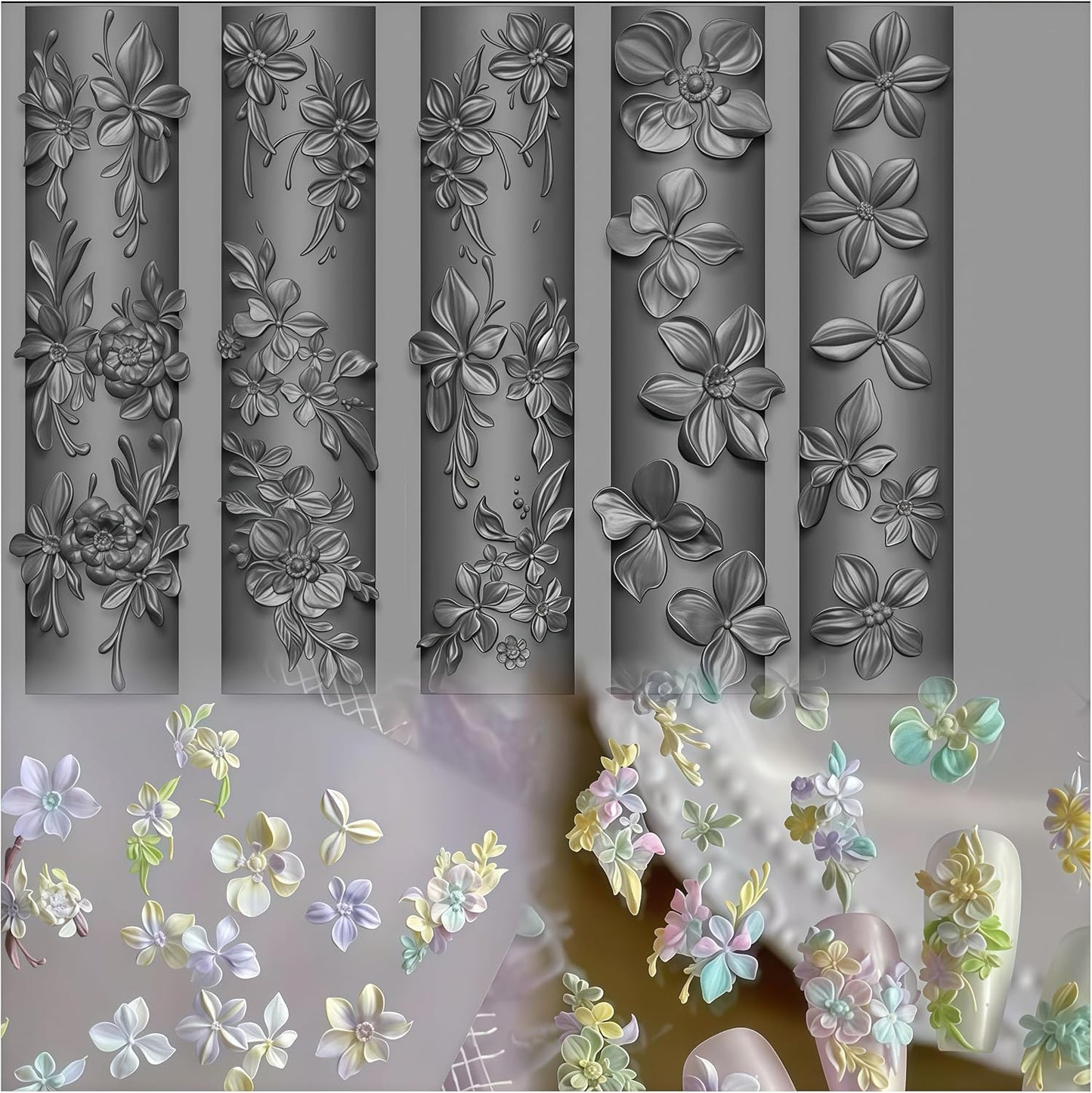 3D Sea Shell Nail Mold - Silicone Nail Art Tools for Summer Beach Ocean Charms | Perfect for Resin Crafts