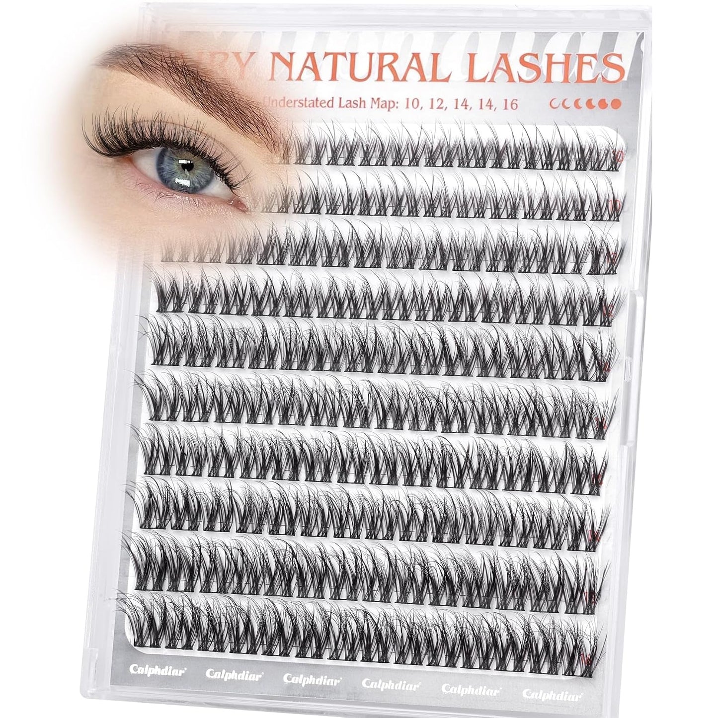 Manga Lash Clusters - Wispy Spiky Volume Eyelash Extensions | Weightless 10-16mm Individual Lashes for DIY Cat Eye Looks