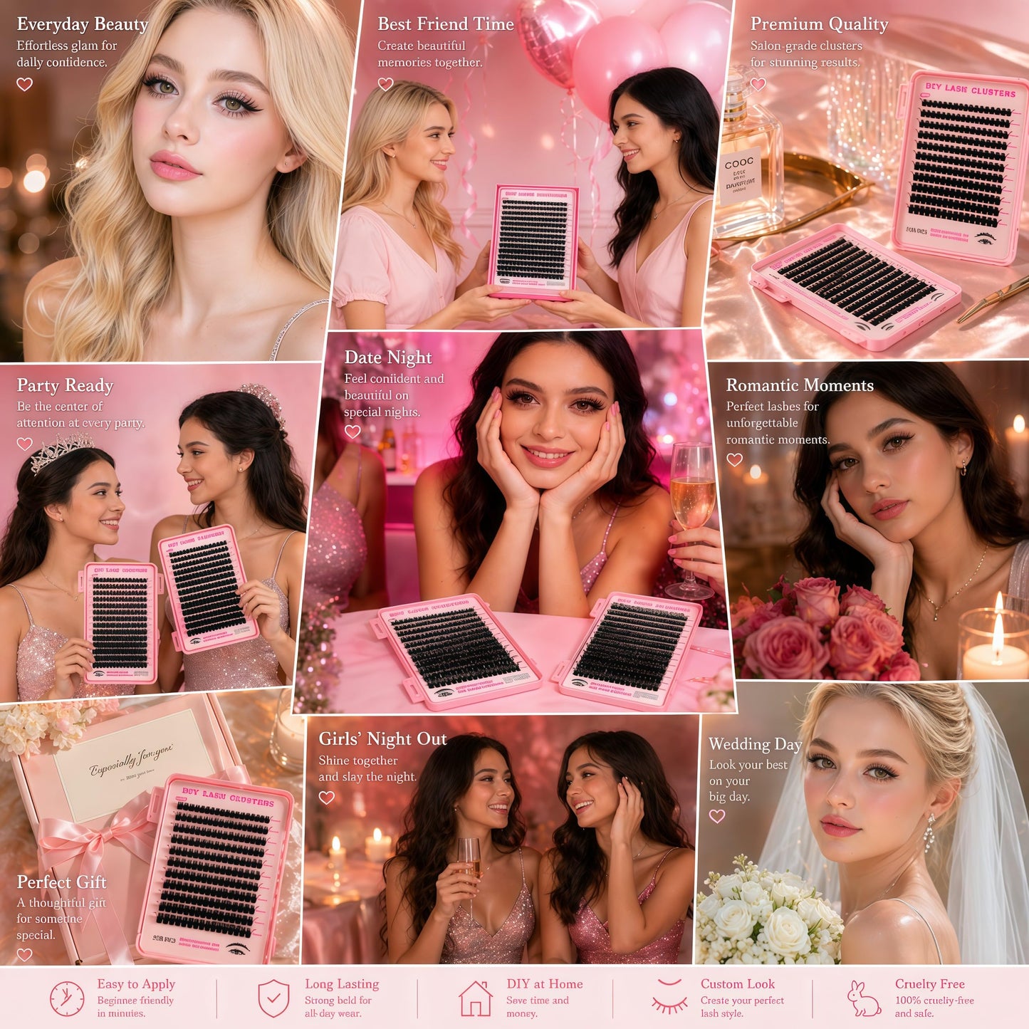 Lash Clusters 80D 100D Volume Thick Manga Lashes Clusters Eyelash Extension
