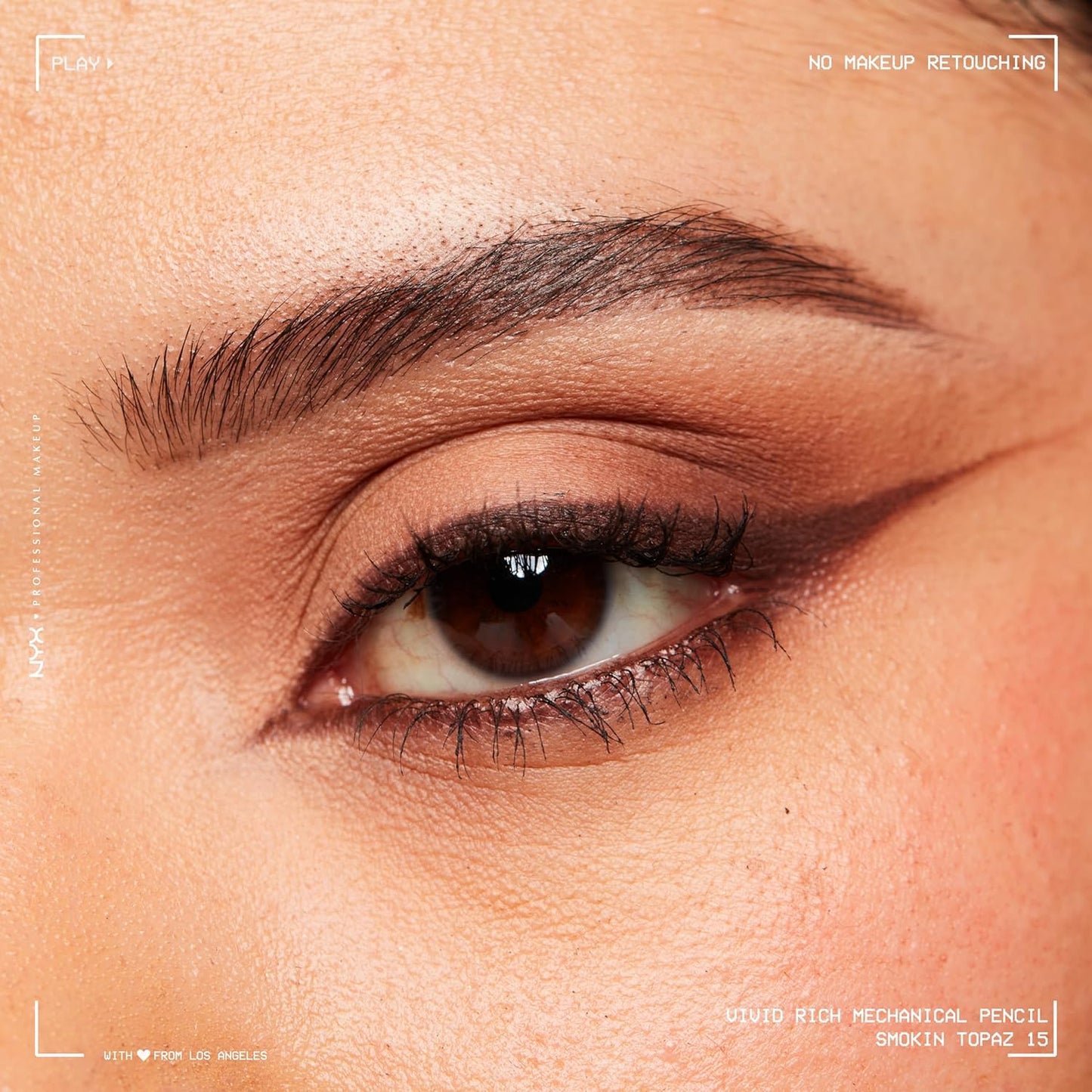 NYX Vivid Rich Mechanical Eye Pencil - Creamy Retractable Eyeliner in Smokin Topaz | Brown Color
