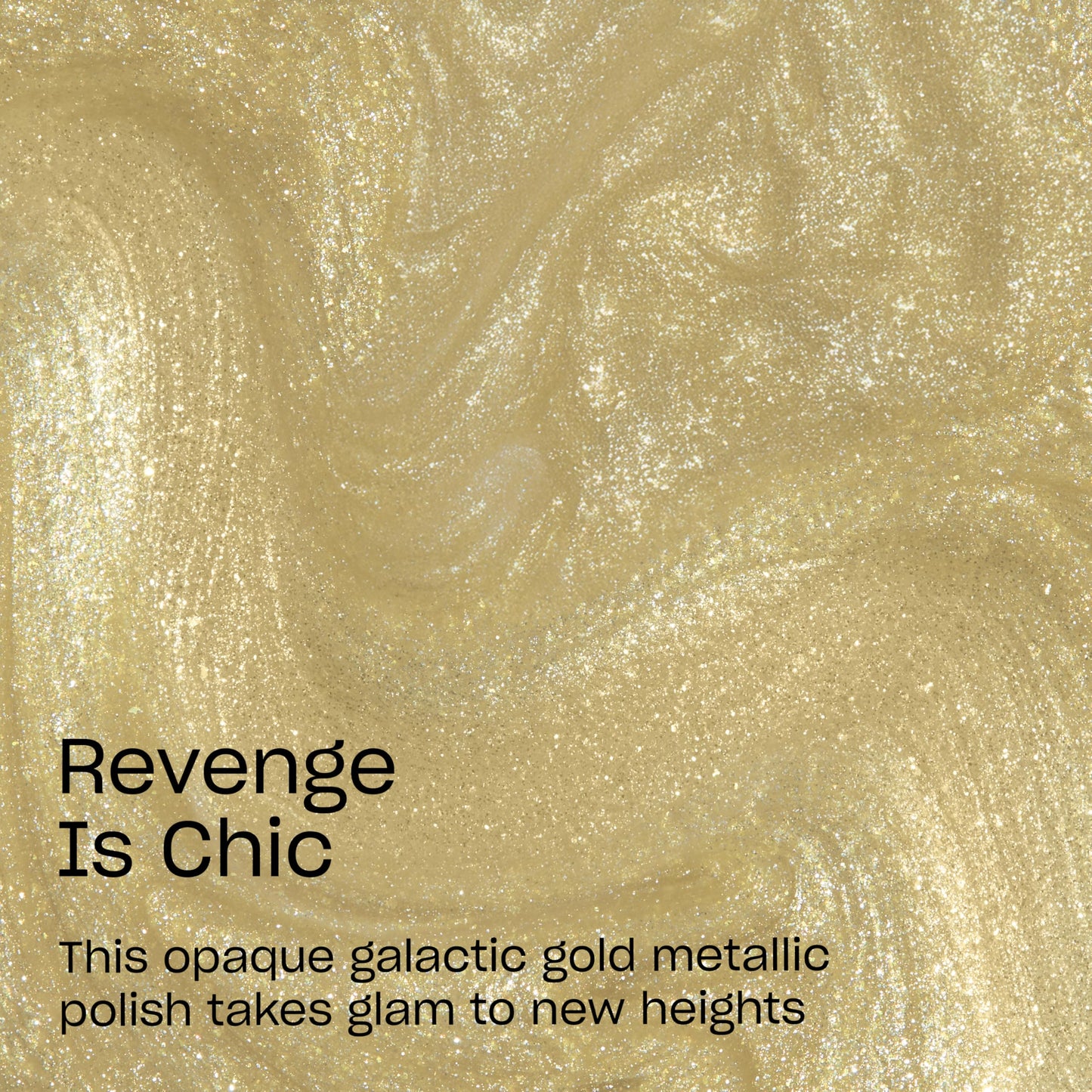 OPI Nail Lacquer Revenge is Chic | Opaque Bold Warm Gold Metallic Chip Resistant Nail Polish x Supergirl Collection