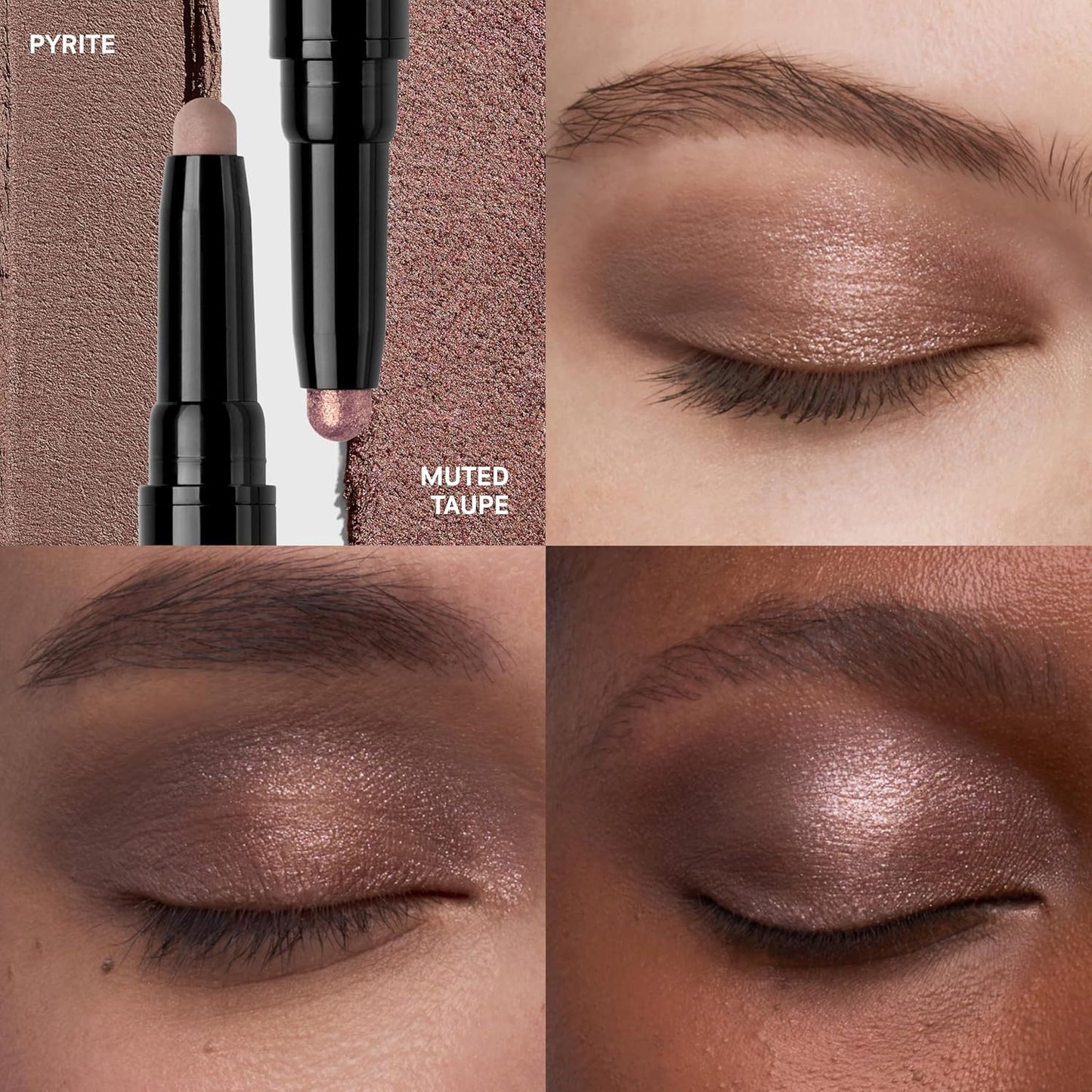 Bobbi Brown Dual-Ended Cream Eyeshadow Stick - 24-Hour Long-Wear | Effortless Swipe & Go, 0.06 Ounce