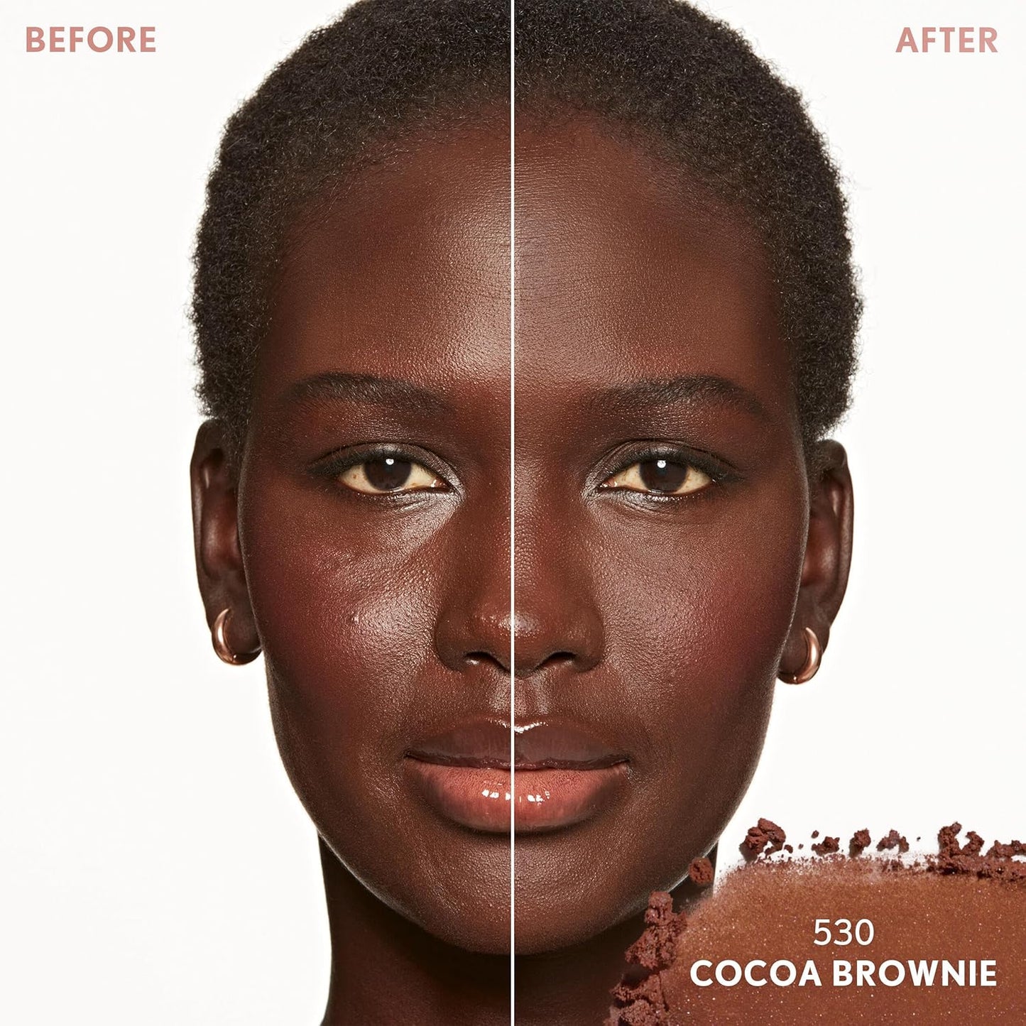 COVERGIRL TruBlend Skin Enhancer Baked Face Powder - Luminous Finish with Hyaluronic Acid & White Rose Extract | 530 Cocoa Brownie
