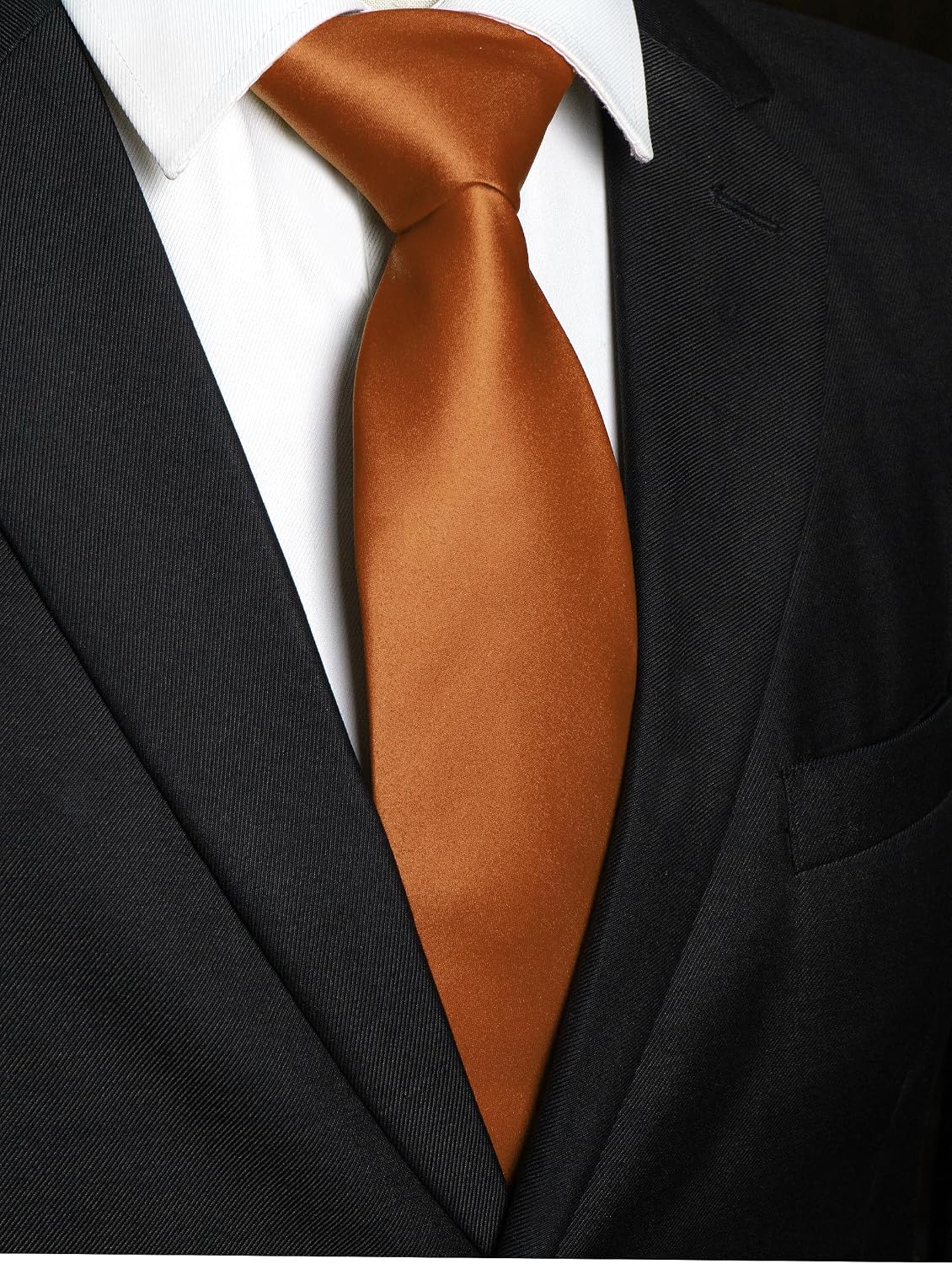 Solid Color Tie for Men - Business & Wedding Necktie | Elegant Design