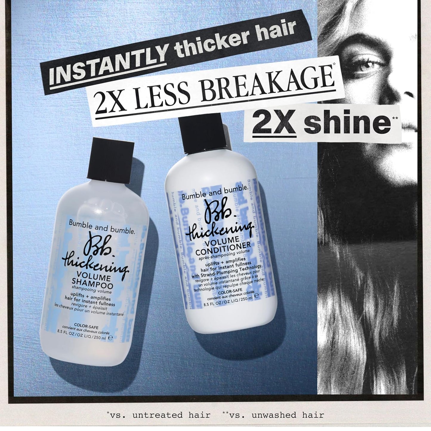 Bumble and bumble. Thickening Volumizing Shampoo - Lightweight Formula for Fullness | Color Safe for Fine to Medium Hair