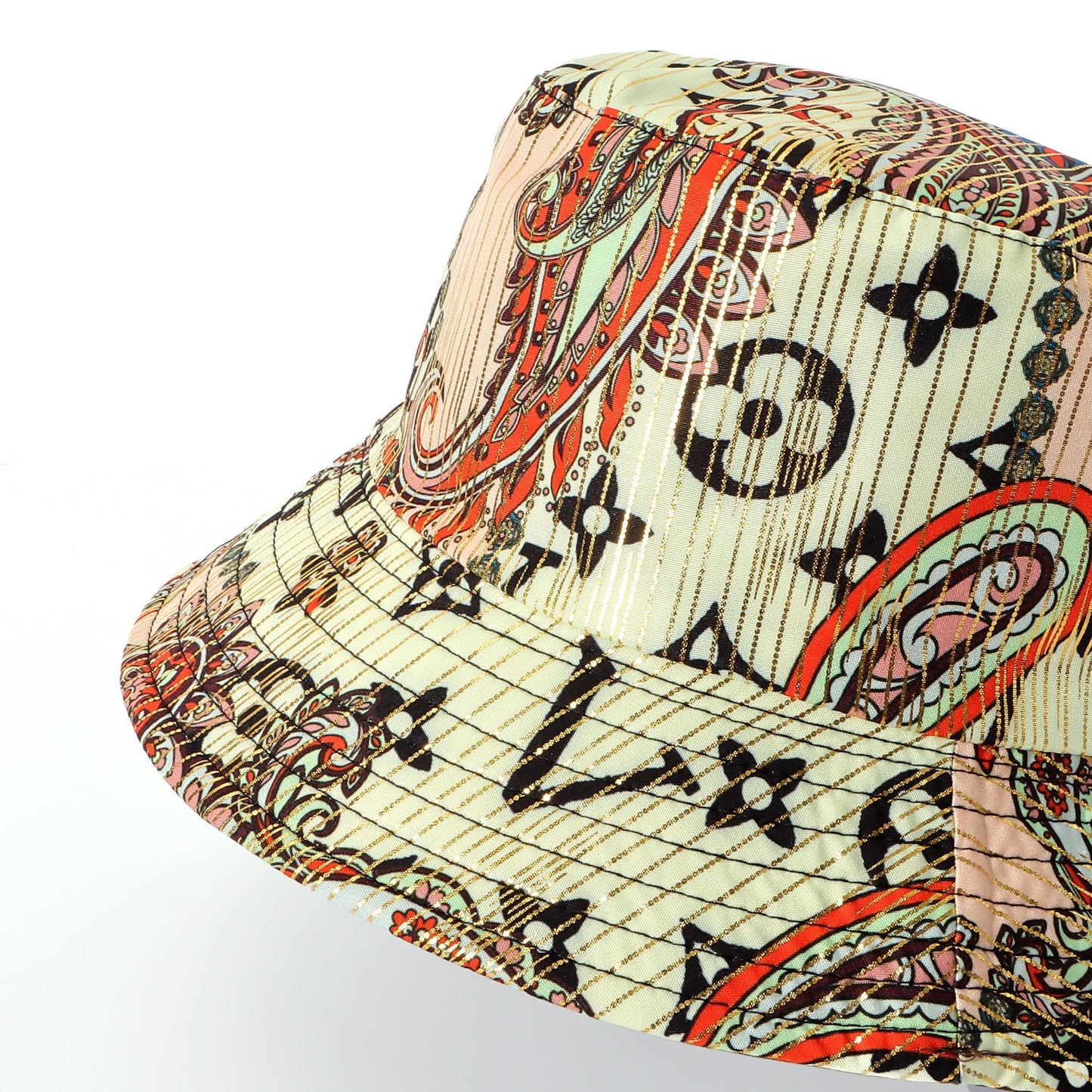 Bucket Hat for Women - Reversible Graffiti Printed Summer Hats Packable Fisherman Sun Hat Rave Festival Outdoor Hiking