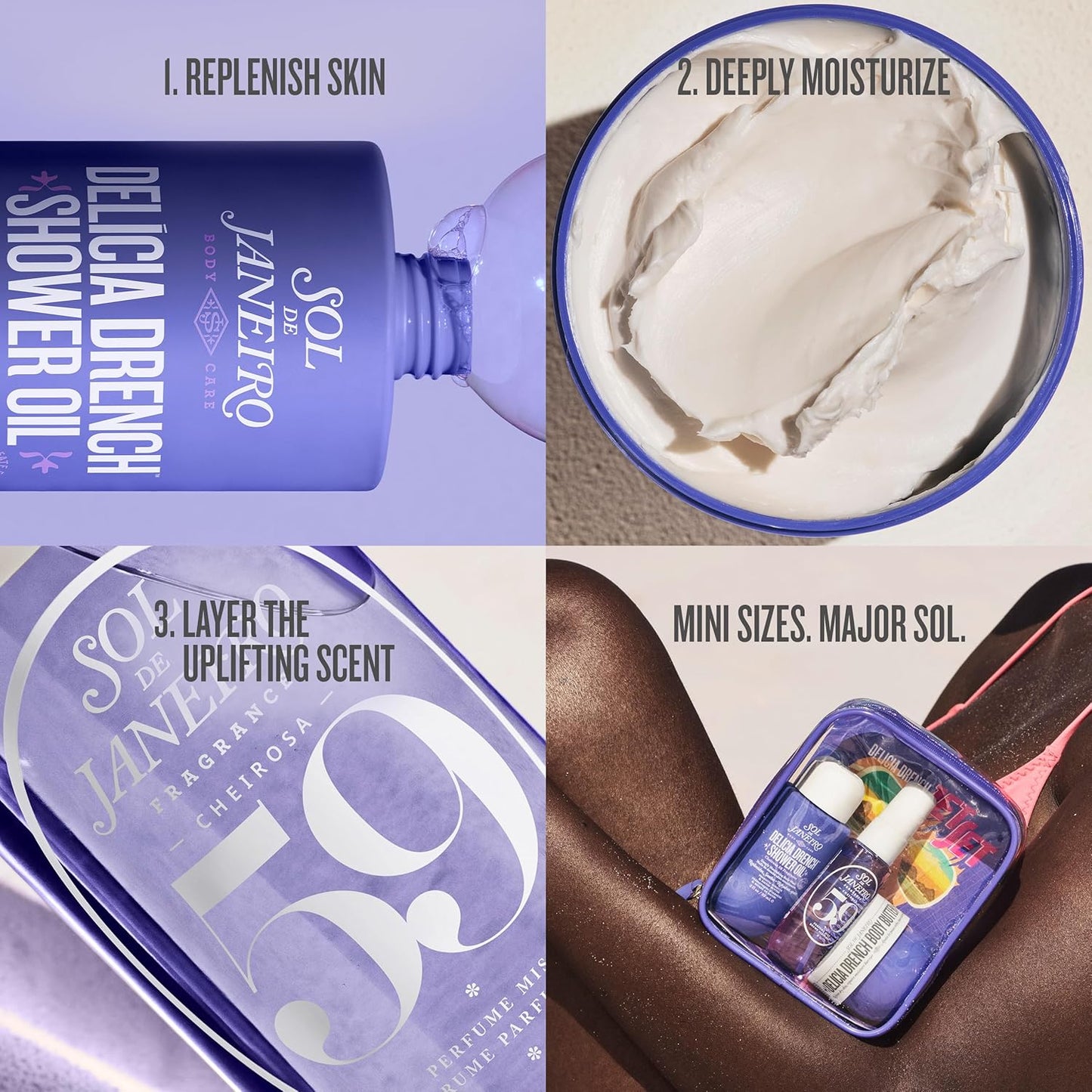 Travel Shower Kit - Sol de Janeiro Jet Set | Perfect for On-the-Go Hydration and Refreshment