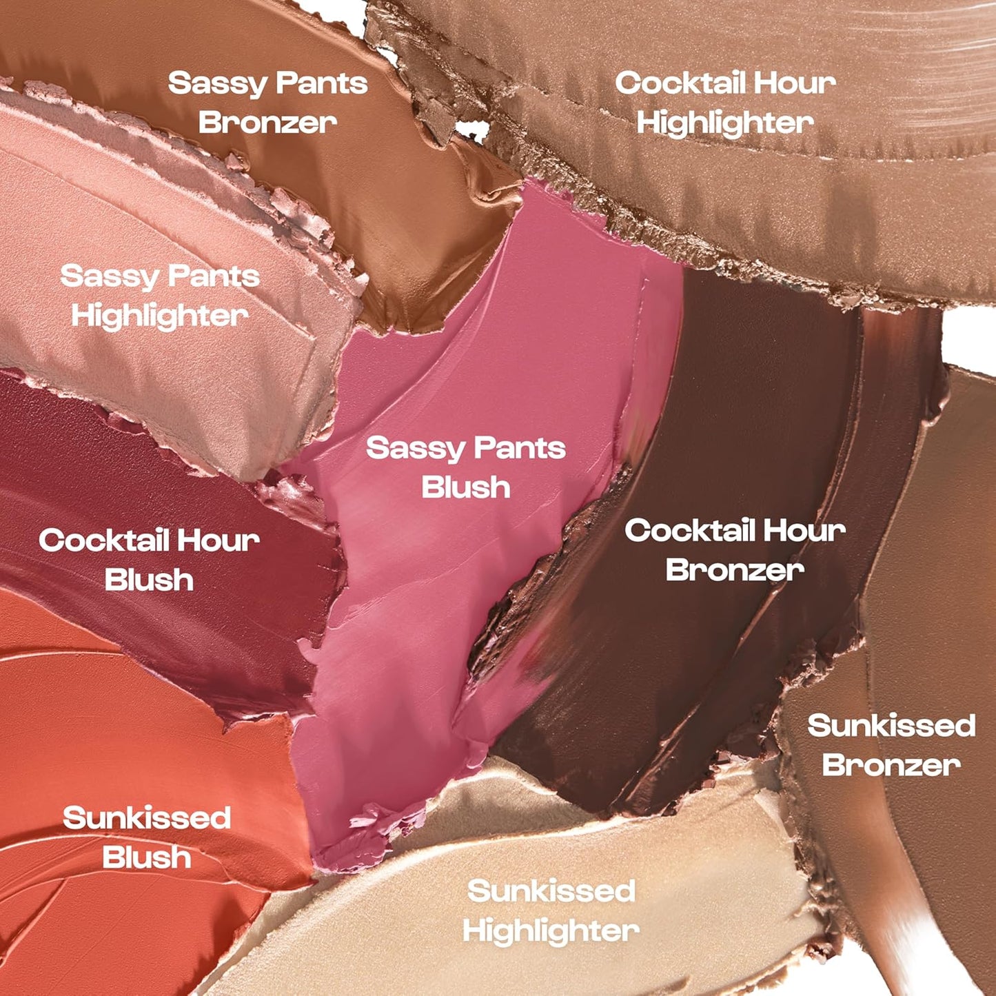 All-in-One Cream Makeup Palette - Blush, Contour, Bronzer & Highlighter | Stackable Face Palette for Easy Touch-Ups & Travel Convenience
