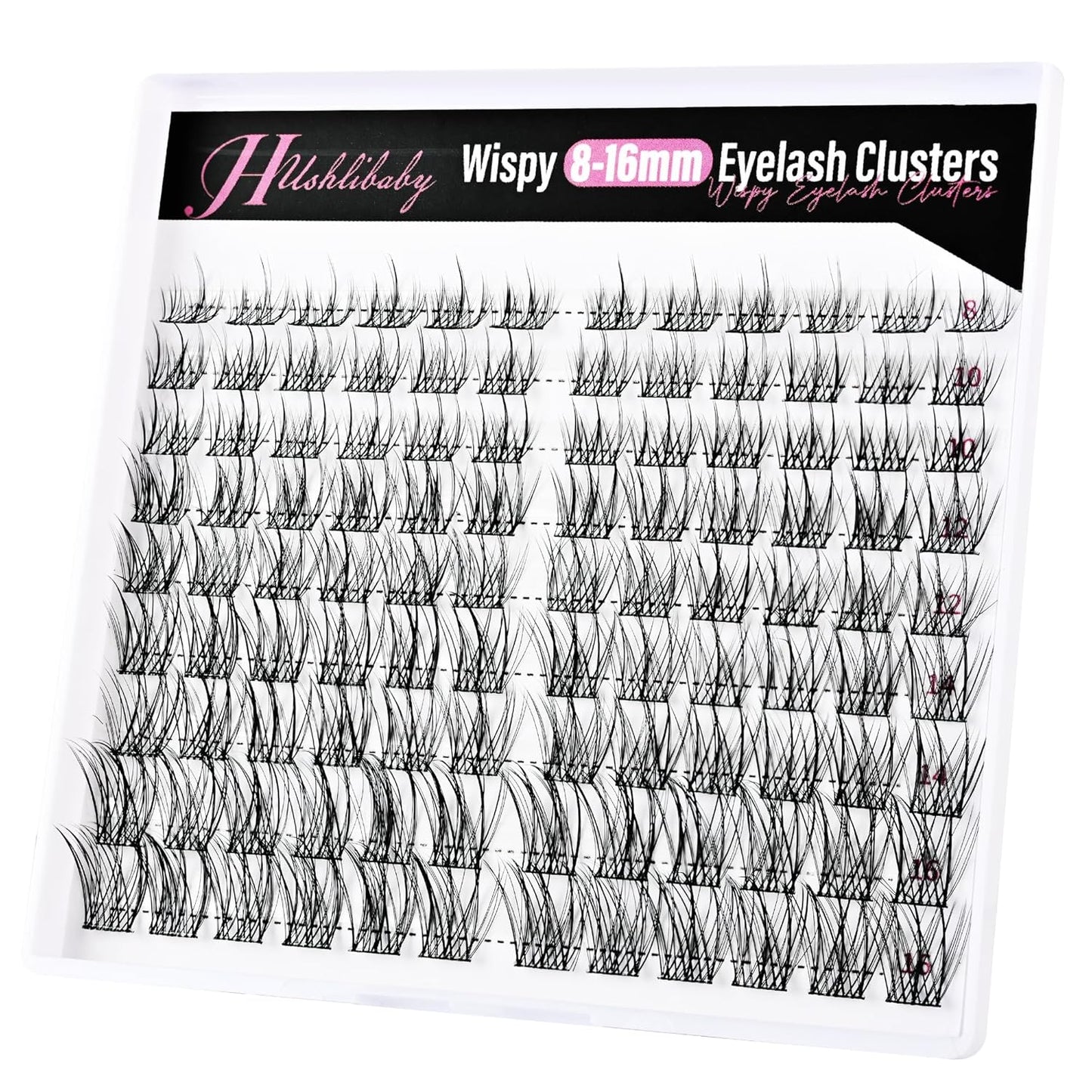 Lash Clusters - 100D & 200D Mega Thick Wispy Volume Lashes | 12-22mm, 280 Pcs Plant Fiber DIY Eyelash Extensions