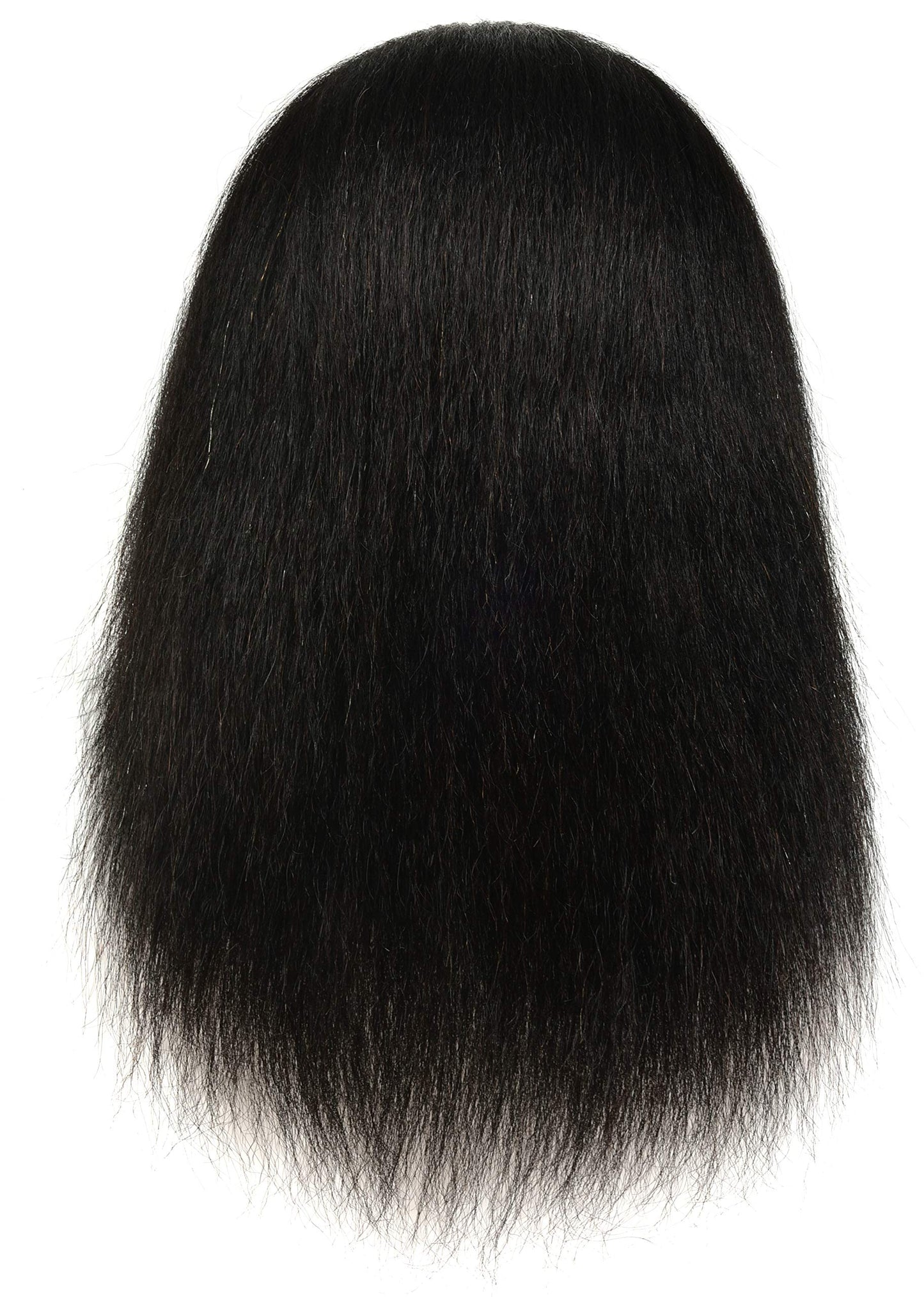 FUTAI African American Mannequin Head 100% Real Human Hair Manikin Doll Style Head for Practice Braiding Styling Cosmetology Training with Stand