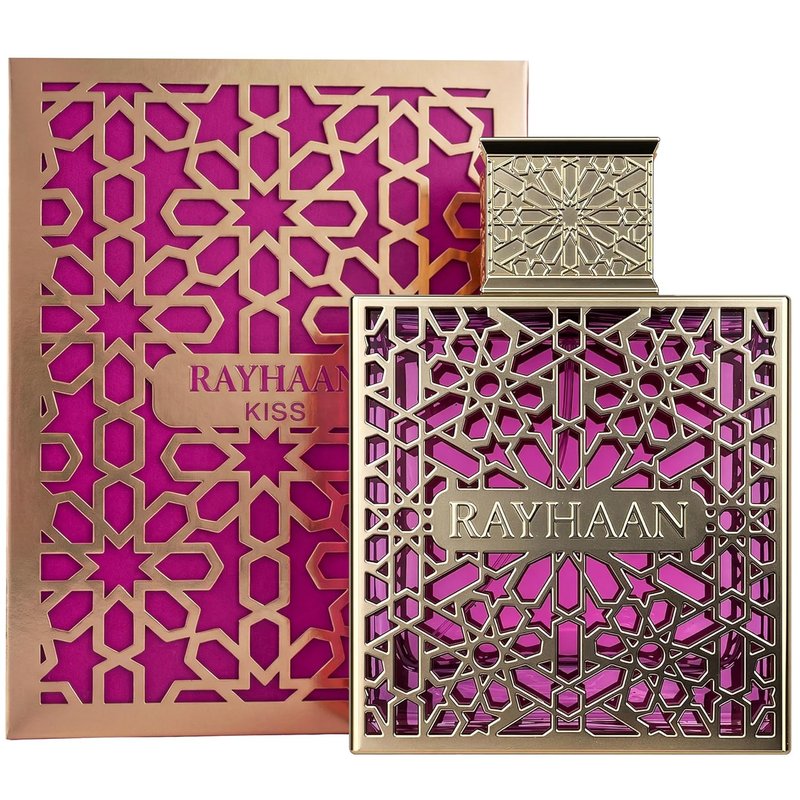 Rayhaan Kiss Eau de Parfum Spray - Long-Lasting Sweet Fruity Floral Fragrance for Women | 3.4 Ounce / 100 ml