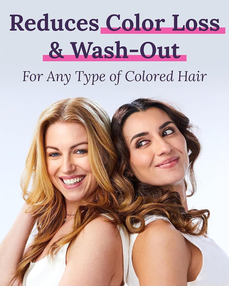 Keranique Color Boost Shampoo & Conditioner Set - Sulfate-Free, UV Protection for Color-Treated Hair | 12 oz Each