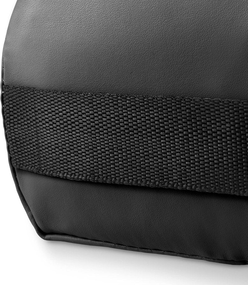 Jumbo Round Massage Table Bolster Pillow Pad - 26 x 9 x 6.25 Inch - Black Comfort & Support