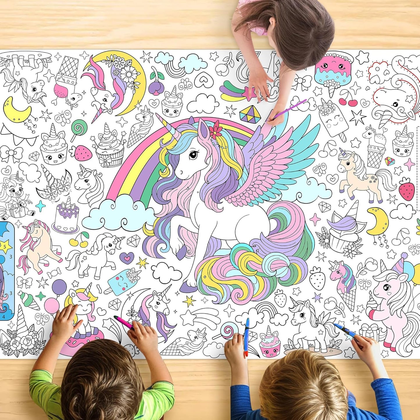 Monster Truck Coloring Tablecloth - Large 30x72 Inch for Kids | Perfect for Birthday Parties & Classroom Fun