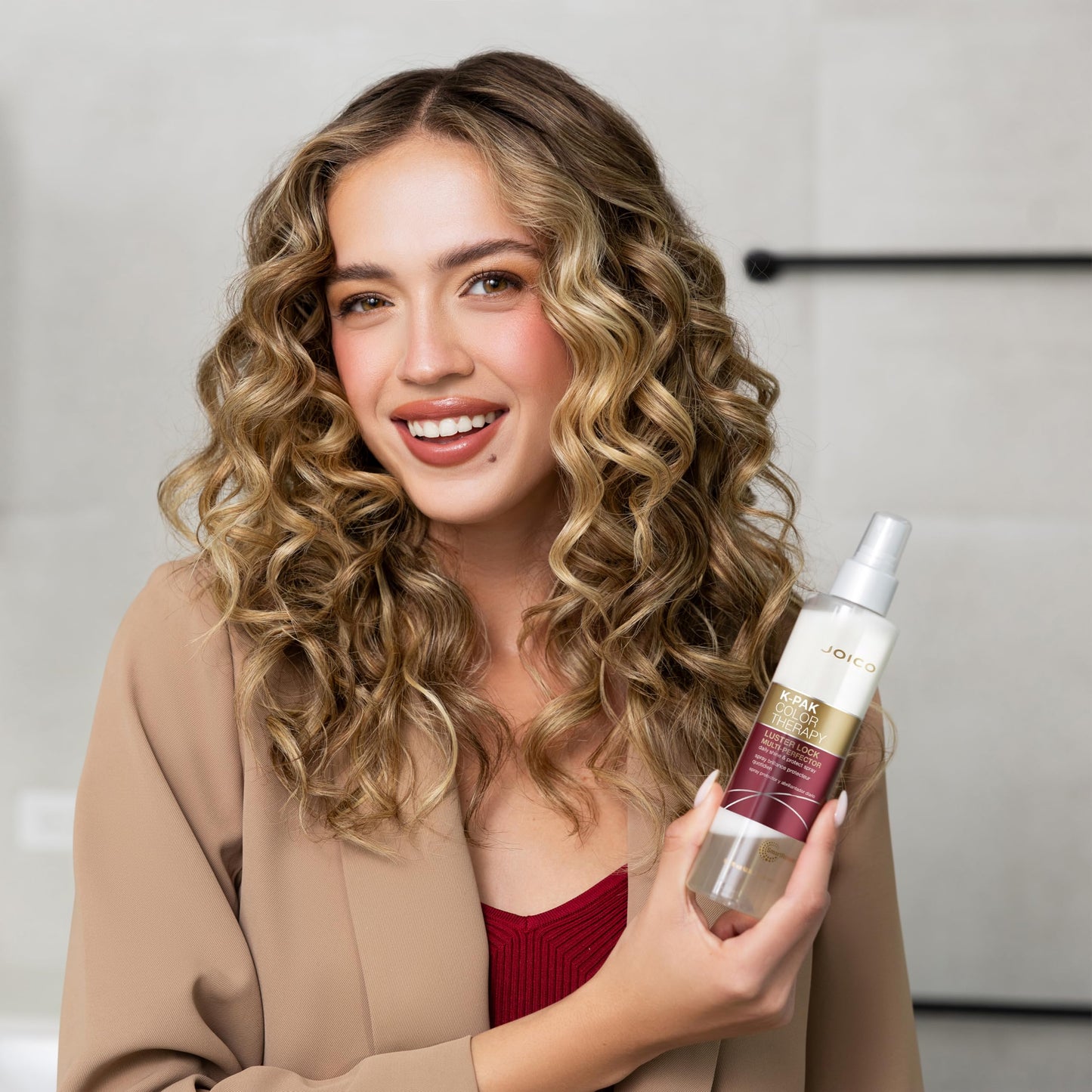 Joico K-PAK Color Therapy Luster Lock Multi-Perfector Daily Shine & Protect Spray|For Color-Treated Hair|Instantly Detangle|Control Frizz|Boost Shine|With African Maketti & Argan Oil|6.7 Fl Oz