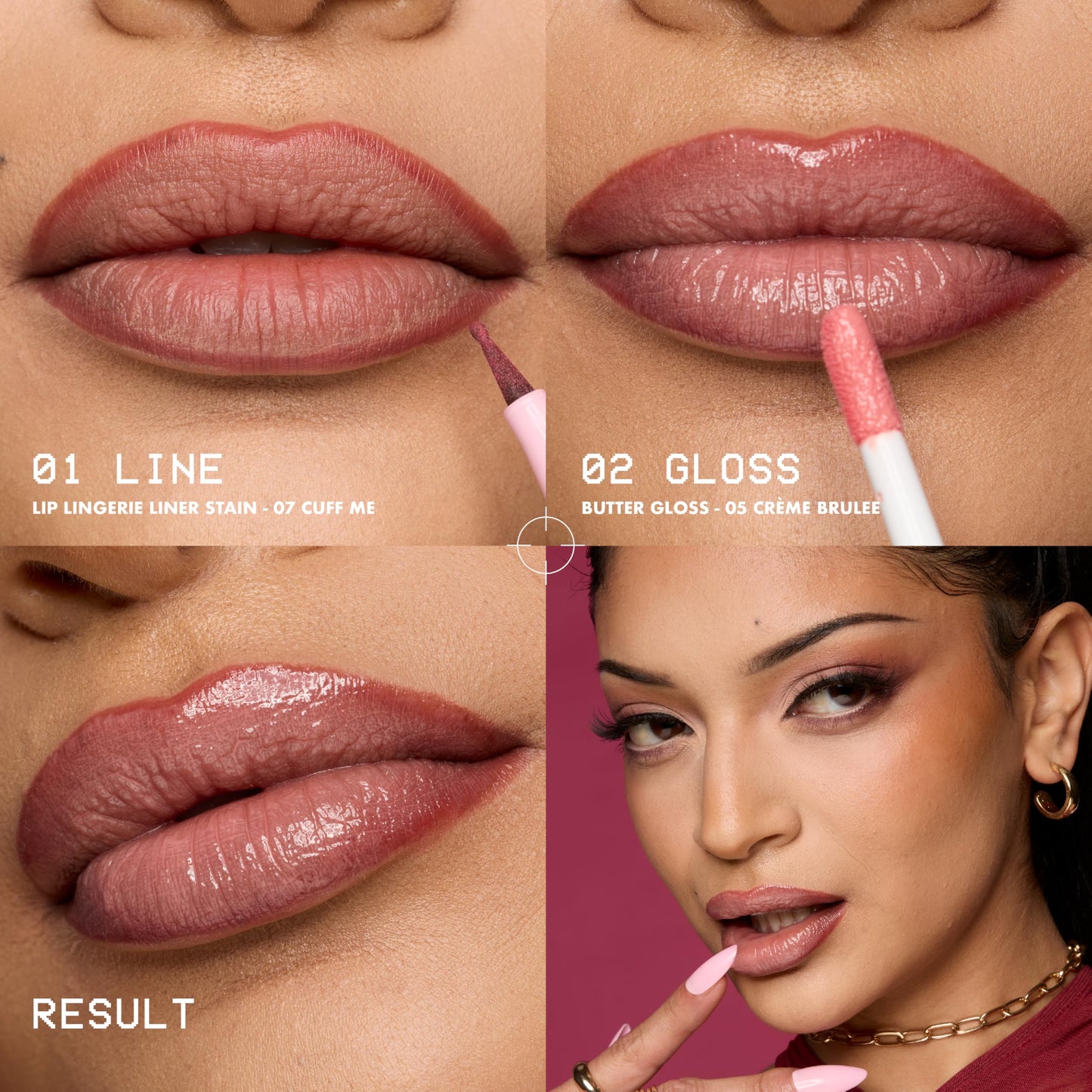 NYX PROFESSIONAL MAKEUP Lip Lingerie Liner Stain, Seamless Make Up with All-Day Stain, Waterproof Lip Stain Finish - After Hours (Warm Rose)