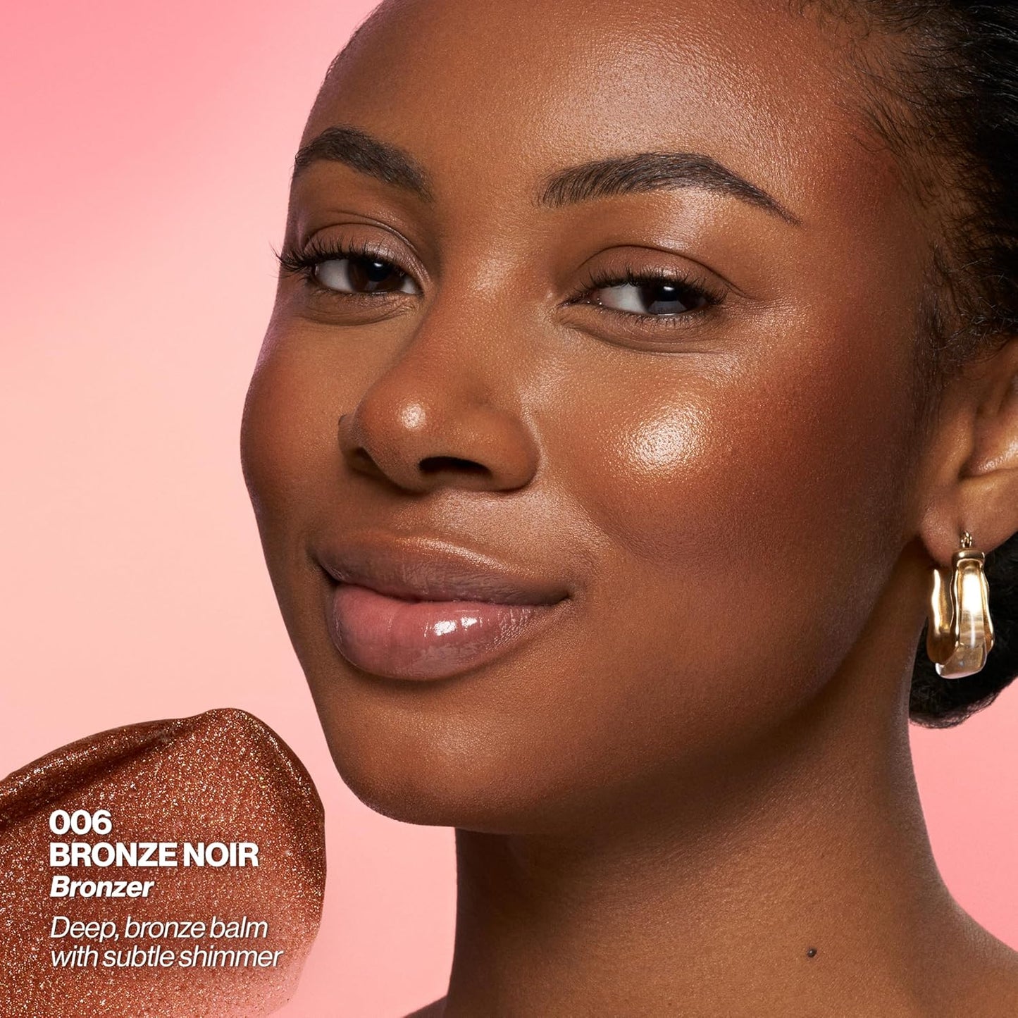 Revlon Glimmer Super Balm - Multi-Use Glow Face Makeup | Cream Bronzer, Highlighter & Blush, 006 Bronze Noir, 0.06 oz