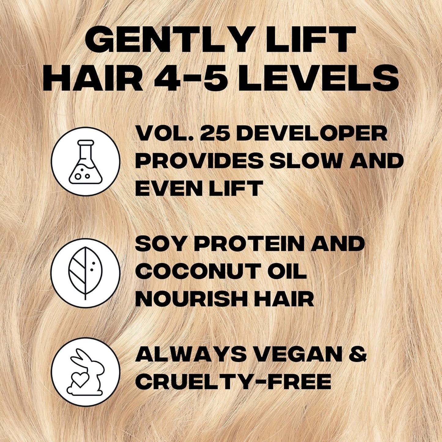 Good Dye Young Hair Lightener Kit - Dust-Free Powder & 25 Volume Developer | Vegan Bleaching Kit (4 oz.)