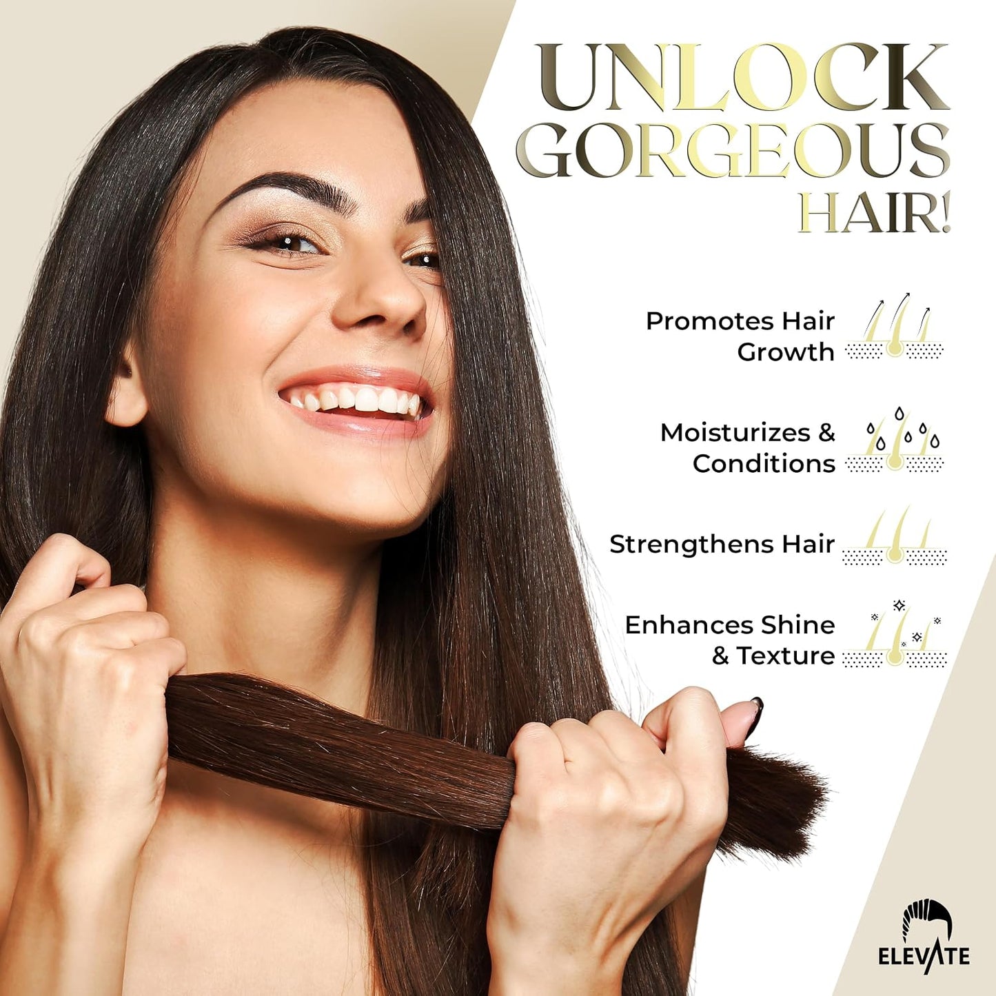 Elevate Batana Oil for Hair Growth - 100% Pure Organic Serum for Thickness & Scalp Care | 4 Fl Oz