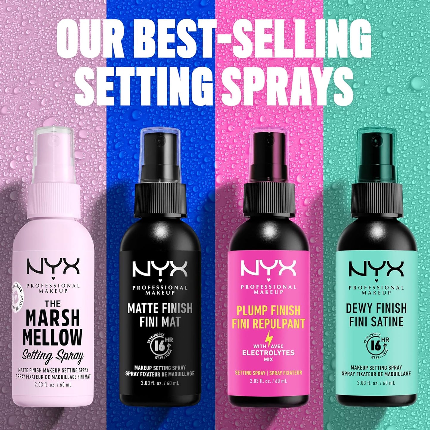 NYX Marshmellow Makeup Setting Spray | Long-Lasting Matte Mist for 16HR Wear, Vegan Formula