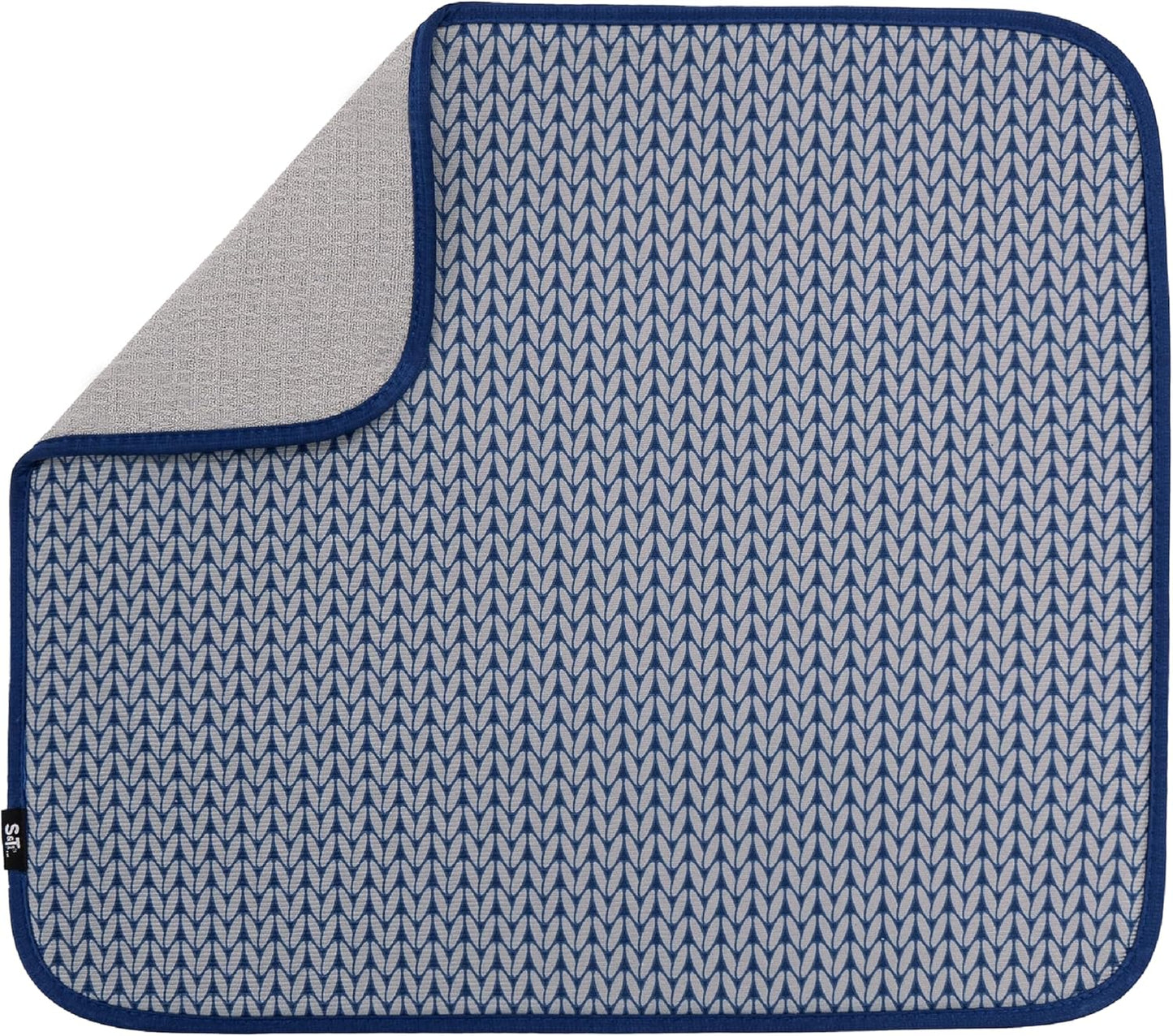 Dish Drying Mat XL - Absorbent Microfiber Kitchen Counter Pad | 18” x 24” | Charcoal