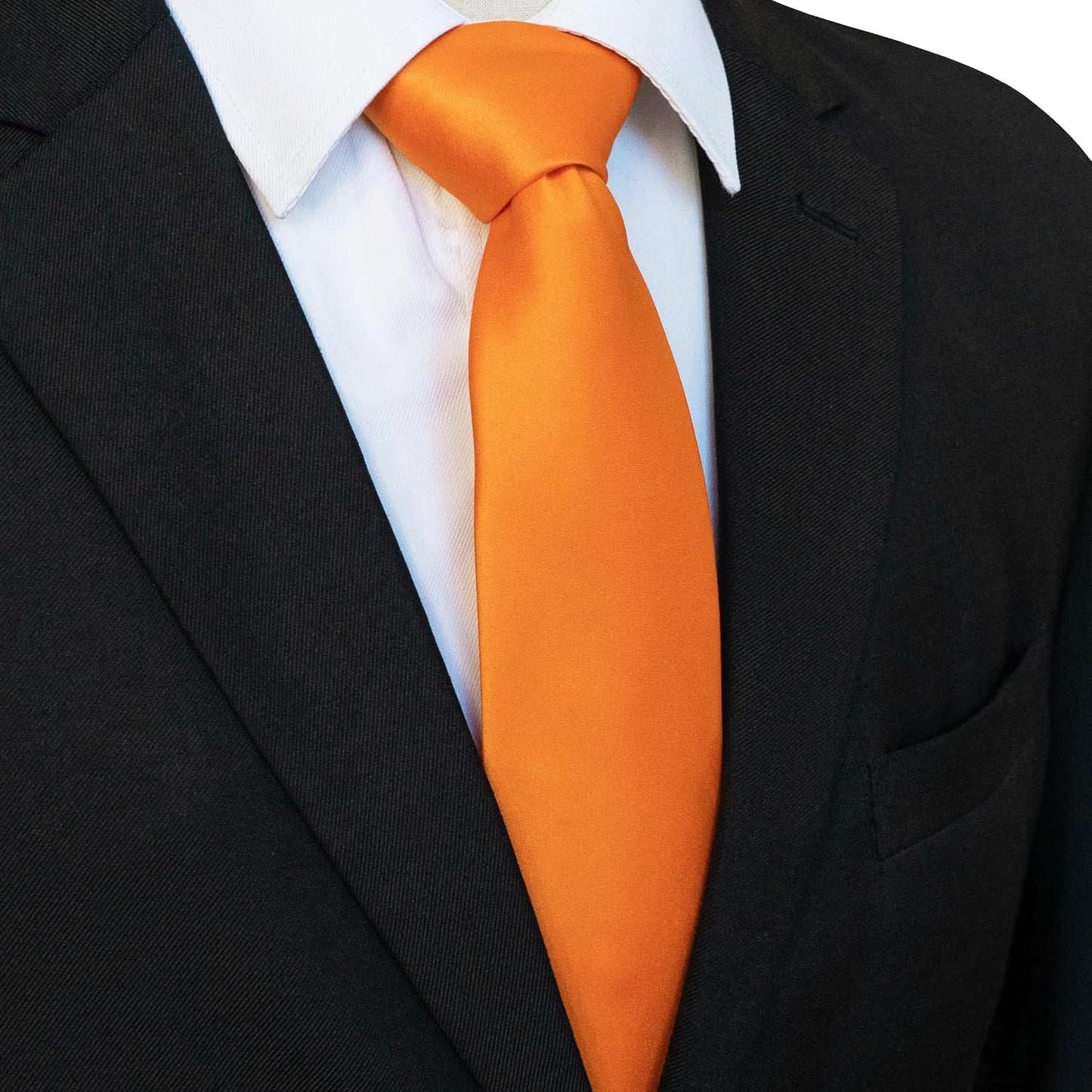 Solid Color Tie for Men - Business & Wedding Necktie | Elegant Design