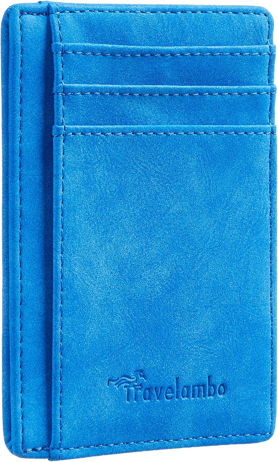 Minimalist Leather RFID Blocking Slim Wallet - Medium Size for Front Pocket Use