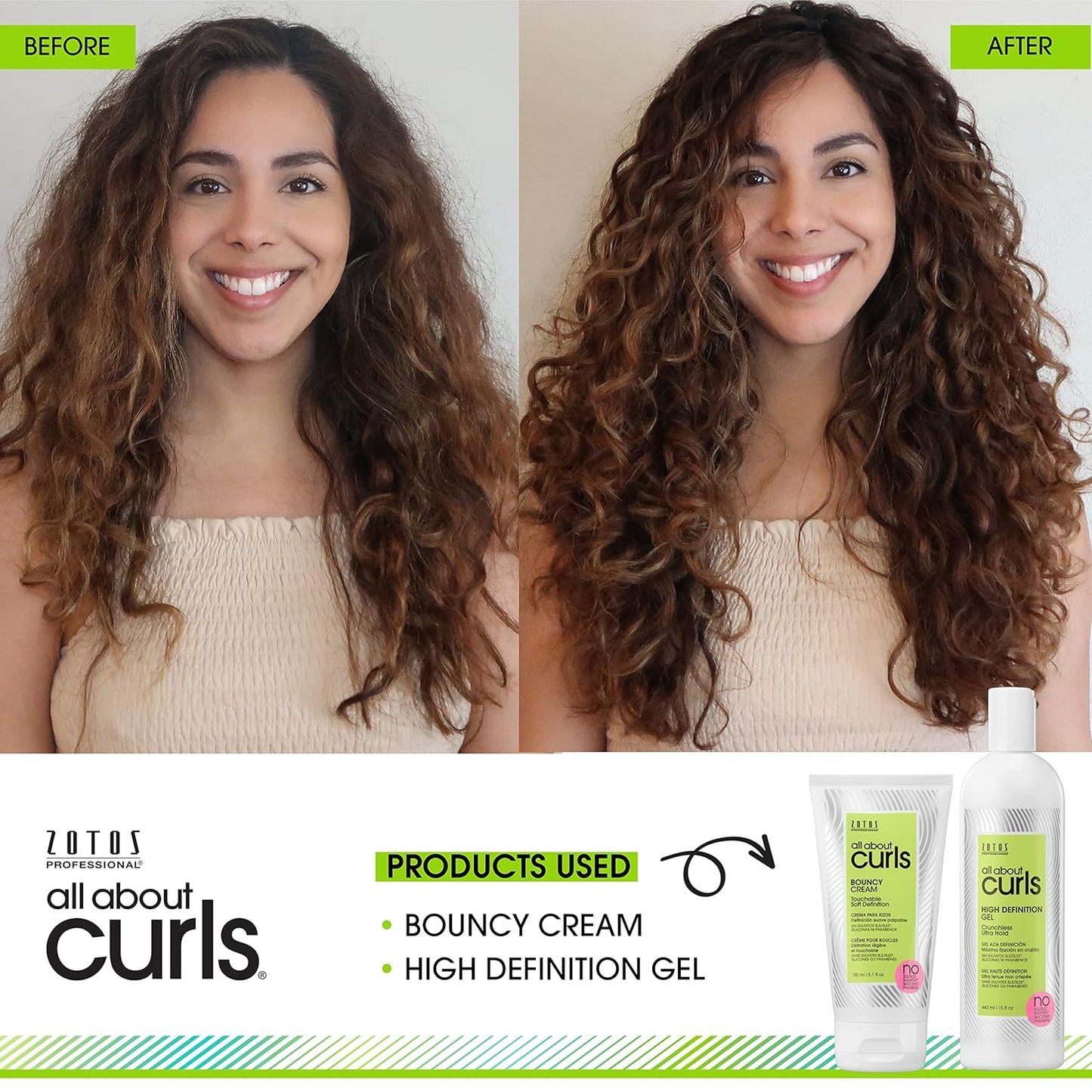 Bouncy Cream for Curly Hair - Moisturize, Define & Enhance Texture | Vegan, Sulfate & Paraben Free