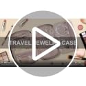 Travel Jewelry Organizer Case - Soft Polyester for Necklaces, Earrings, Rings & Bracelets - Compact Design in Blue
