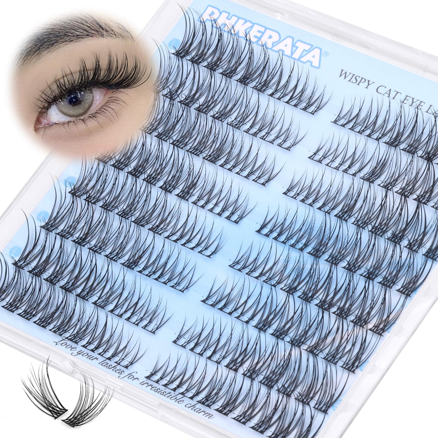 Natural Lash Clusters Wispy Eyelash Clusters Natural Lashes Clusters with Thin Band