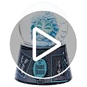 Haunted Mansion Madame Leota Mini Light Up Snow Globe - 3.8 Inches
