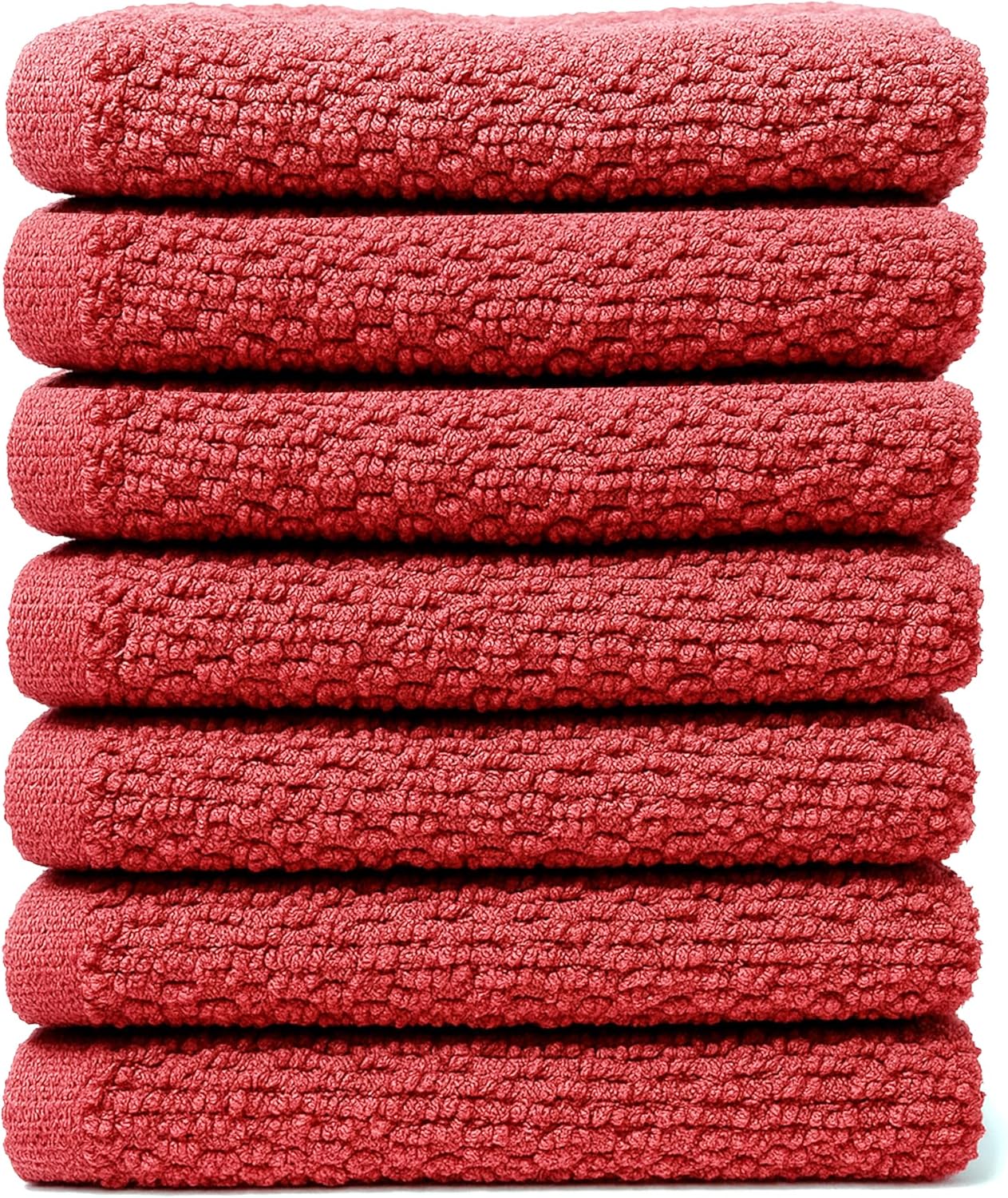 Luxury Cotton Washcloths - Ultra Soft & Super Absorbent Terry Towels | 12x12 MultiPack in China Blue