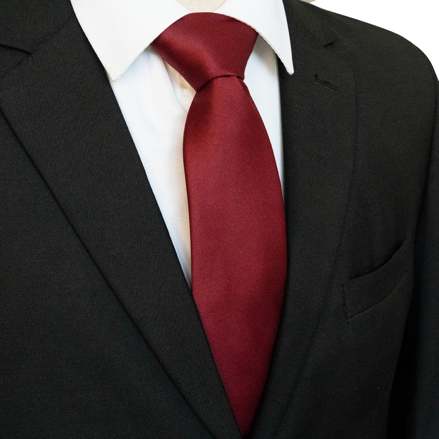 Solid Color Tie for Men - Business & Wedding Necktie | Elegant Design