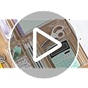 STORi 6-Piece Stackable Clear Drawer Organizer Set - 3" Square Trays for Makeup & Office Storage