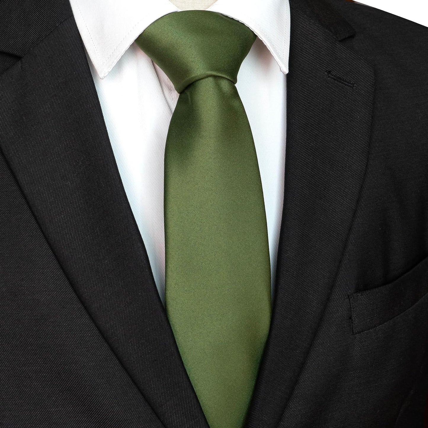 Solid Color Tie for Men - Business & Wedding Necktie | Elegant Design