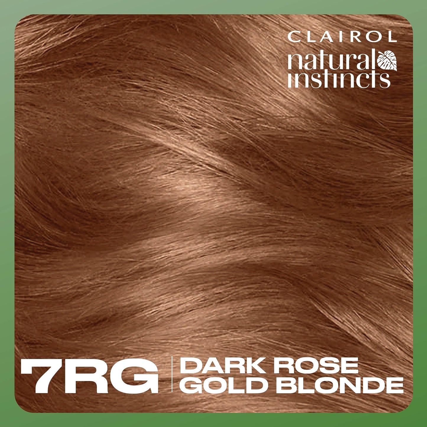 Clairol Natural Instincts Demi-Permanent Hair Dye, 7RG Dark Rose Gold Blonde | Ammonia‑Free, Vegan Hair Color with Coconut Oil & Aloe Vera | Pack of 1