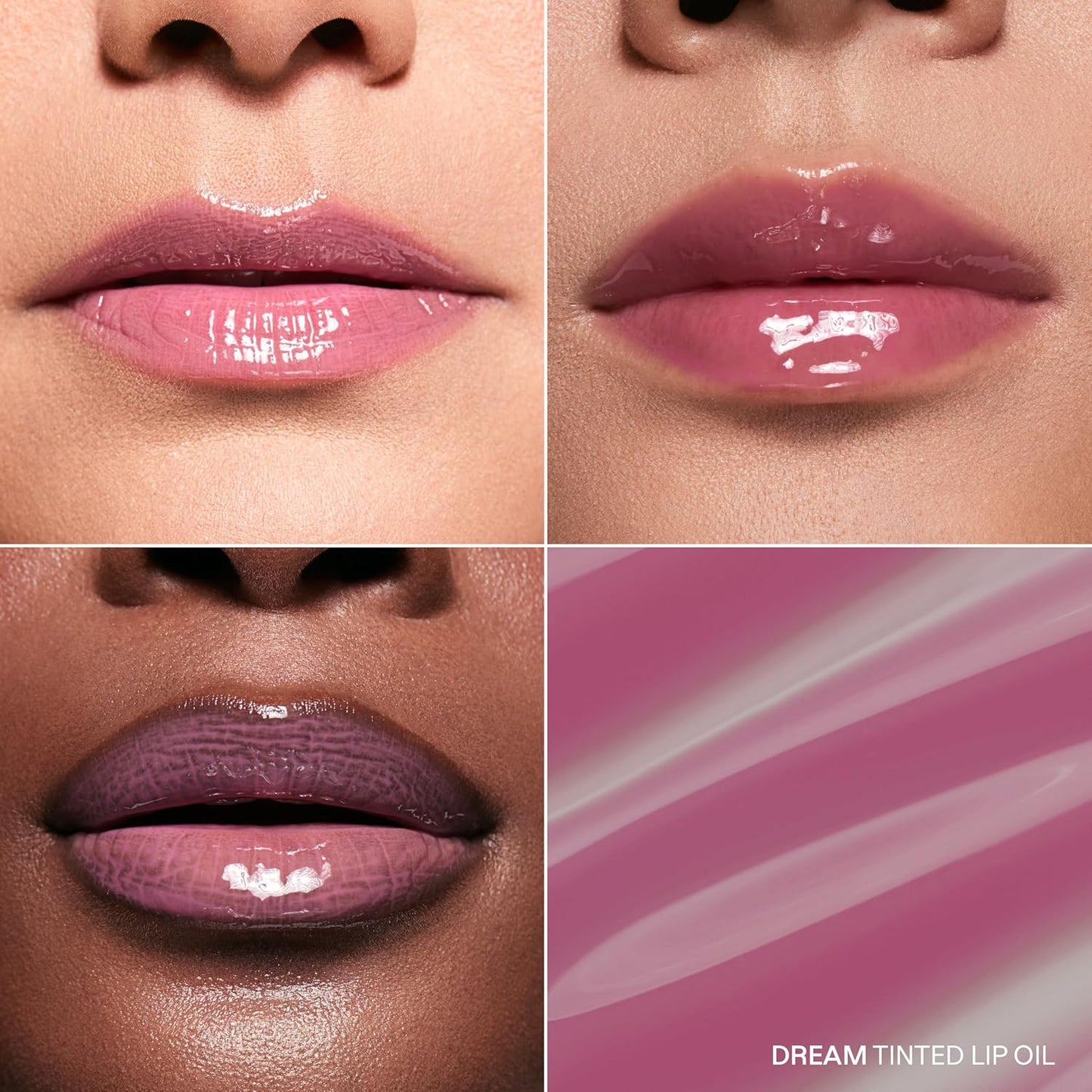 Karuna Tinted Lip Oil - Dream Cool Mauve Lip Tint with Vegan Collagen & Peptides | Hydrating K-Beauty Lip Stain