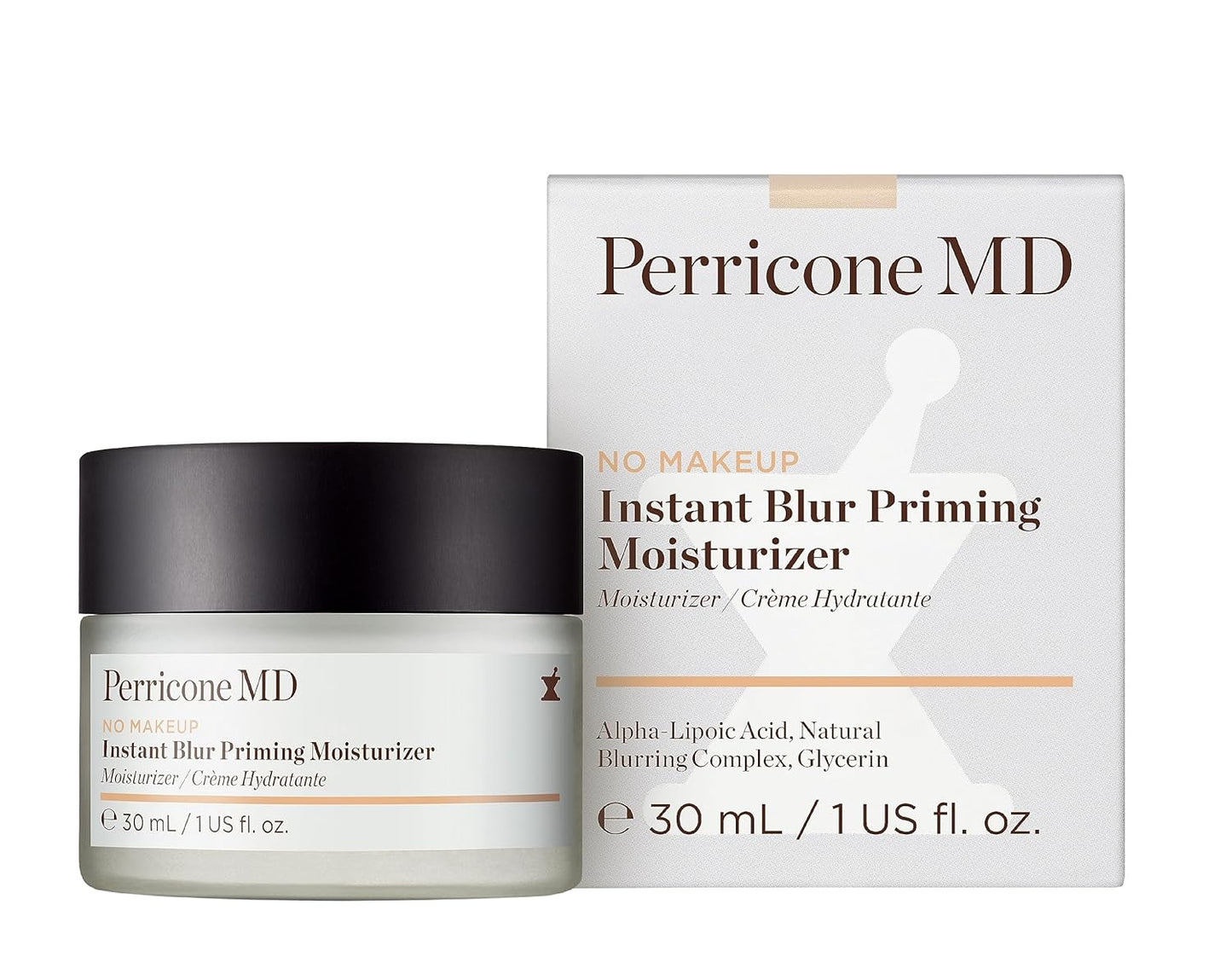 Perricone MD No Makeup Instant Blur Primer - Hydrating Face Moisturizer with ALA & Glycerin | 1 fl oz for Smooth Makeup Finish