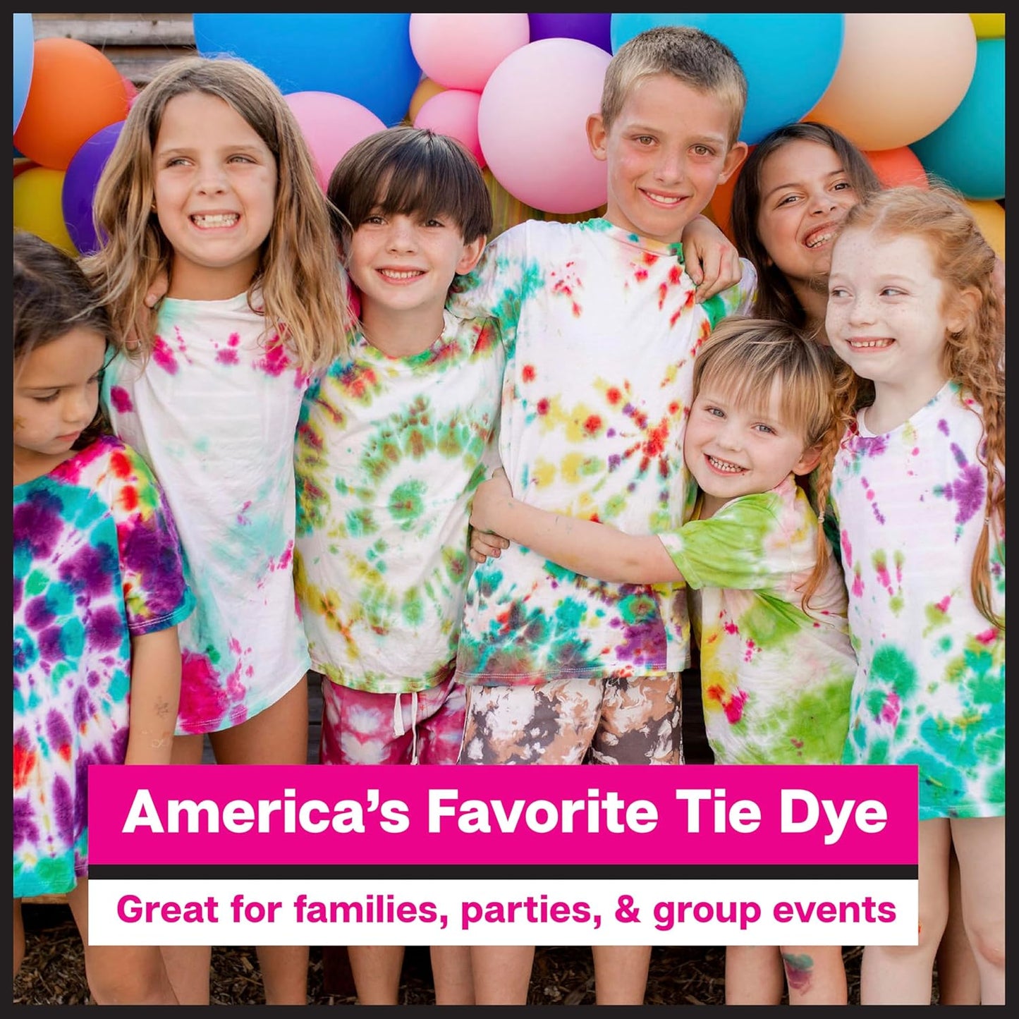 One-Step Tie Dye Kit - 14 Vibrant Colors for Large Groups | Easy Clean-Up & Permanent Fabric Dye