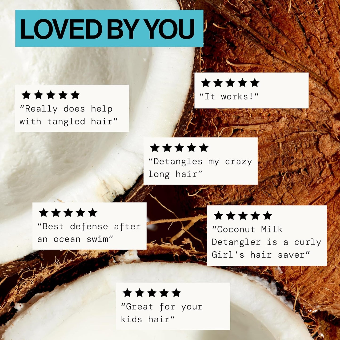 Coconut Milk Hair Detangler Spray - Leave-In Conditioning Elixir for Tangle-Free Hair, Adds Shine & Moisture | Vegan & Cruelty-Free