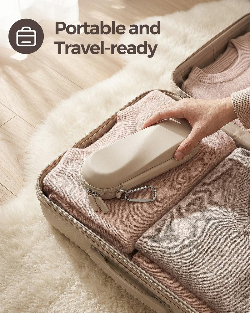 ProCase Electric Toothbrush Travel Case for Oral-B 1000/1500/5000/6000/7000/7500/9600 & iO 7/8/9/10, Philips Sonicare 1100/4100/5100/5300/6100, Water-Resistant Hard Case -L,Beige