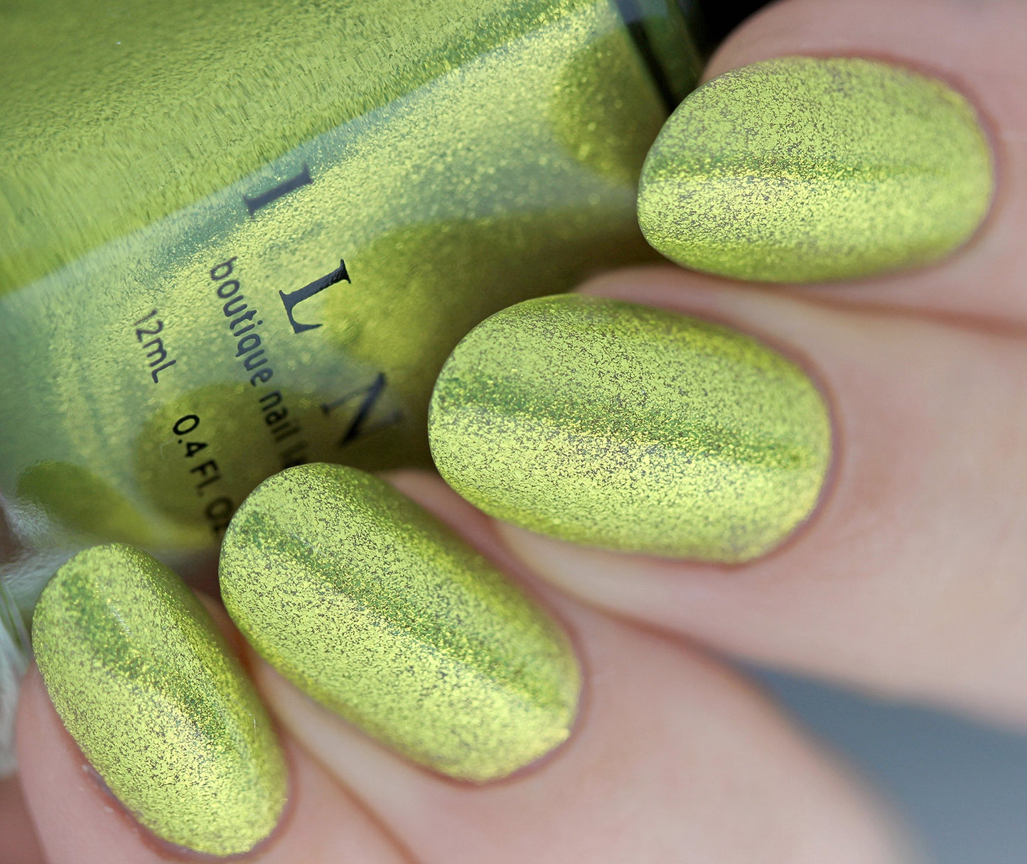 ILNP Short Circuit - Radiant Yellow-Green Ultra Metallic Bright Nail Polish