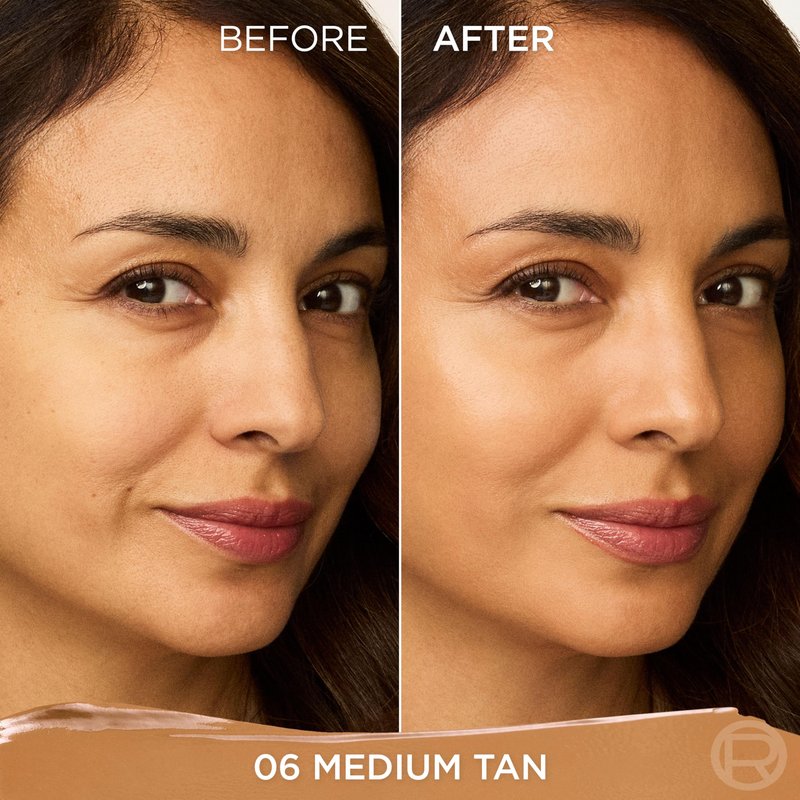 L'Oreal Paris True Match Hyaluron Tinted Balm Foundation, Skincare Foundation with Light to Medium Radiant Coverage, Minimizes Wrinkles and Fine Lines, Non-Comedogenic Formula, Medium Tan 6