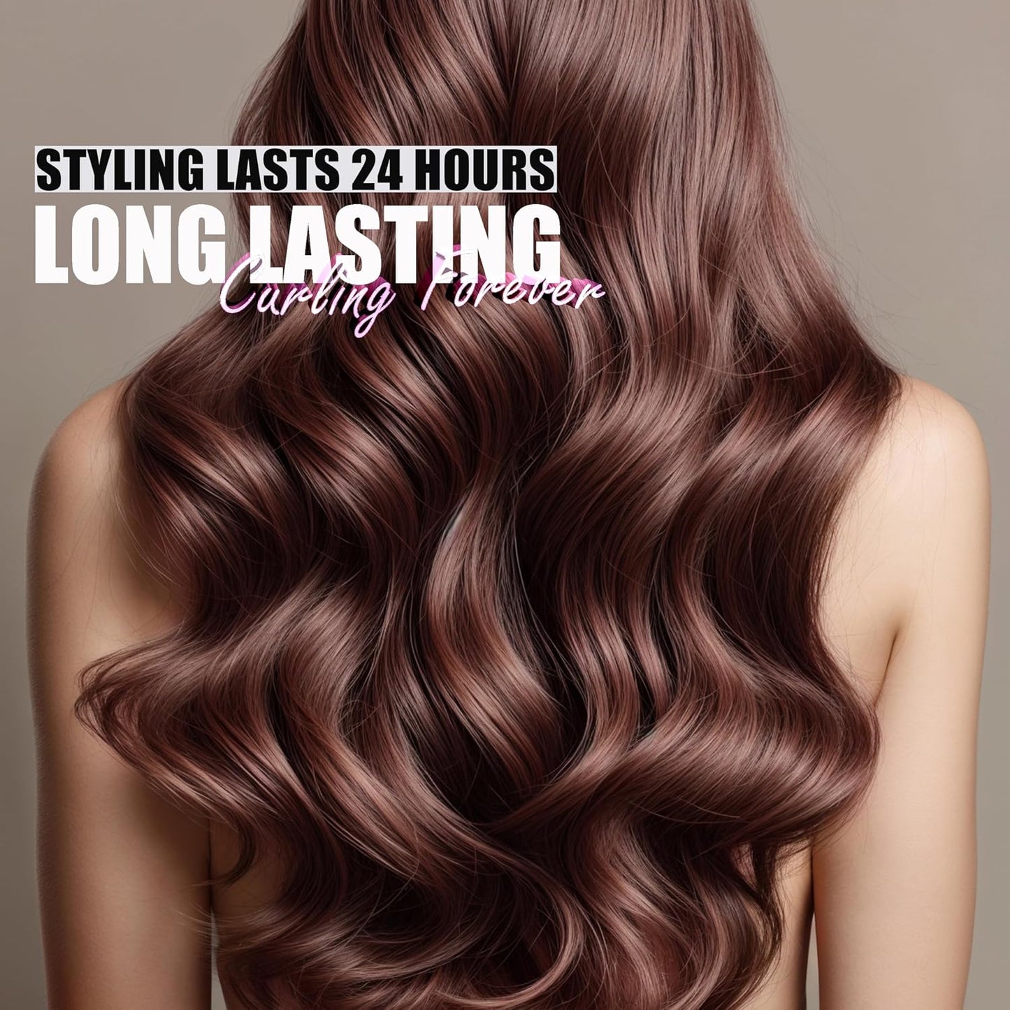 Farery Long Barrel Curling Iron - 1.25 Inch for Long Hair, Argan Oil Infused, 11 Adjustable Temps | Includes Clips & Silicone Pad