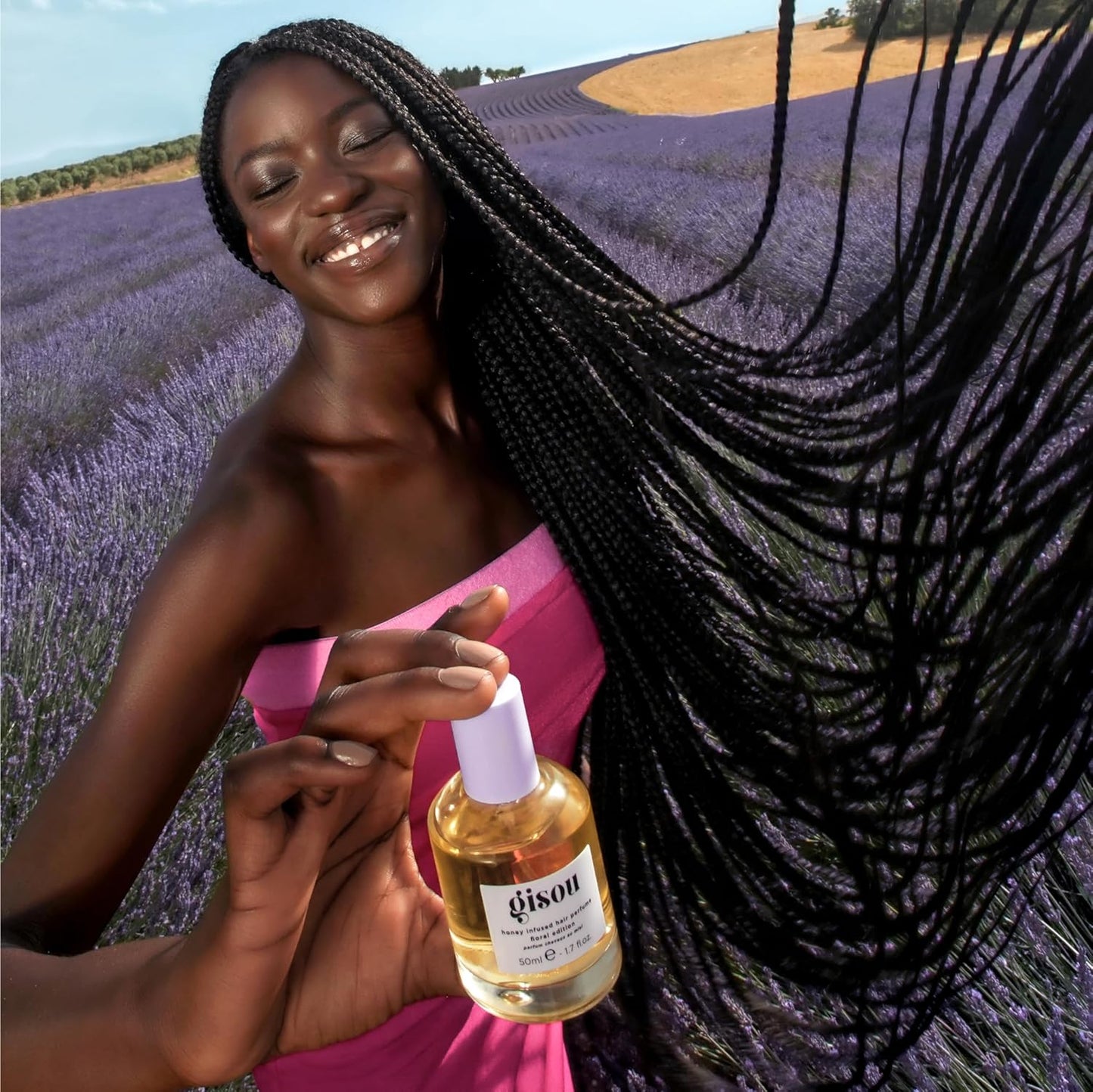 Gisou Honey Infused Hair Perfume - Long-Lasting Fragrance with Mirsalehi Honey & Argan Oil | 1.7 Fl Oz