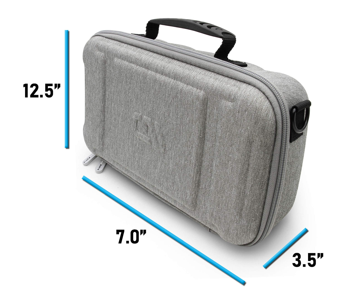 CASEMATIX Hair Clipper Case Holds Three Electric Clippers, Hair Buzzers, Trimmers, T-finishers - Travel Case for Barbers, Stylist and Hair Cutting Accessories